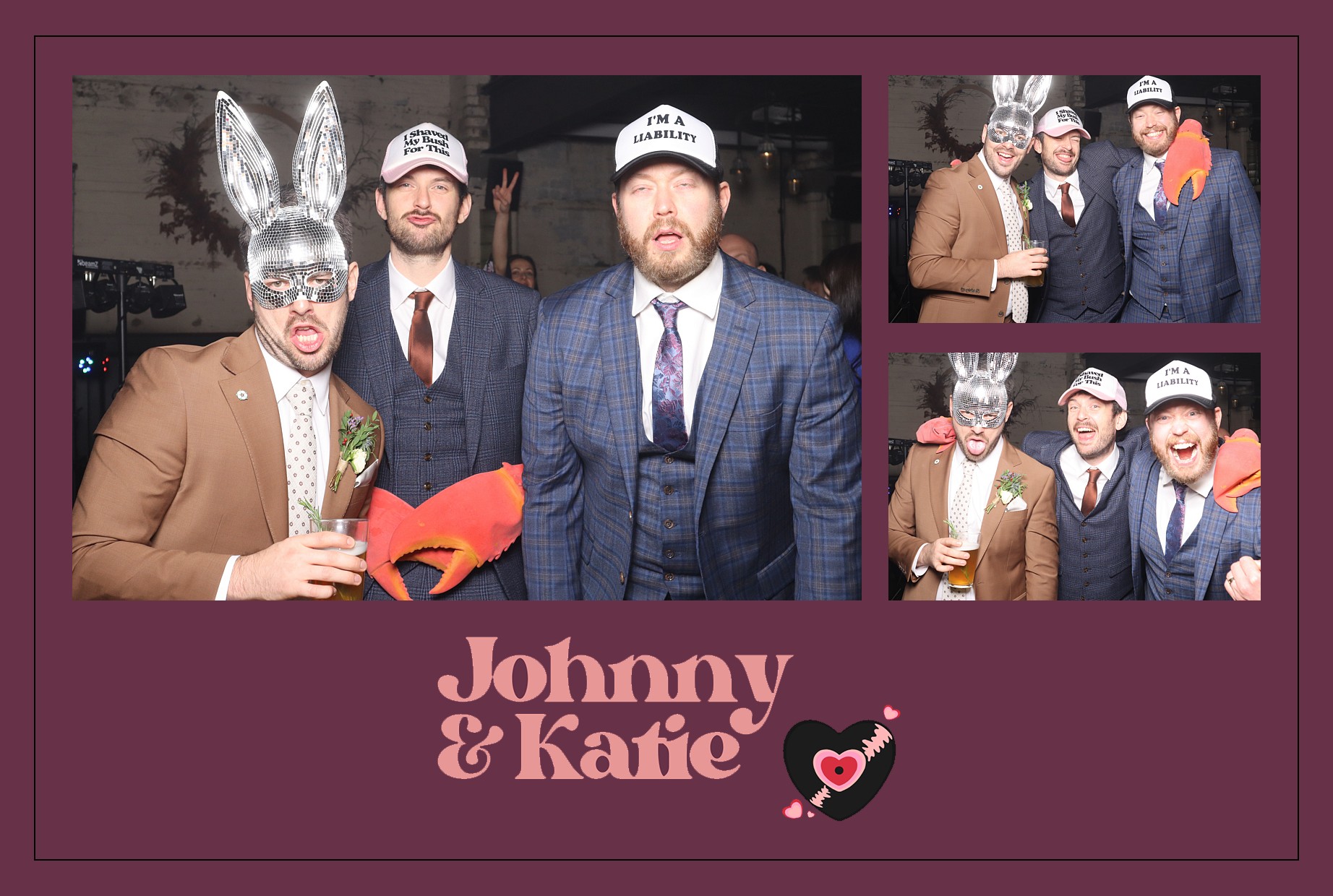 Johnny and Katie | View more photos from the event at gallery.blissbooth.co.uk/u/BlissBooth/Johnny-and-Katie-0