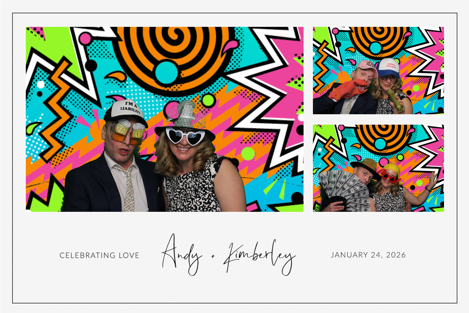 Andy + Kimberley | View more photos from the event at gallery.blissbooth.co.uk/u/BlissBooth/Andy-Kimberley