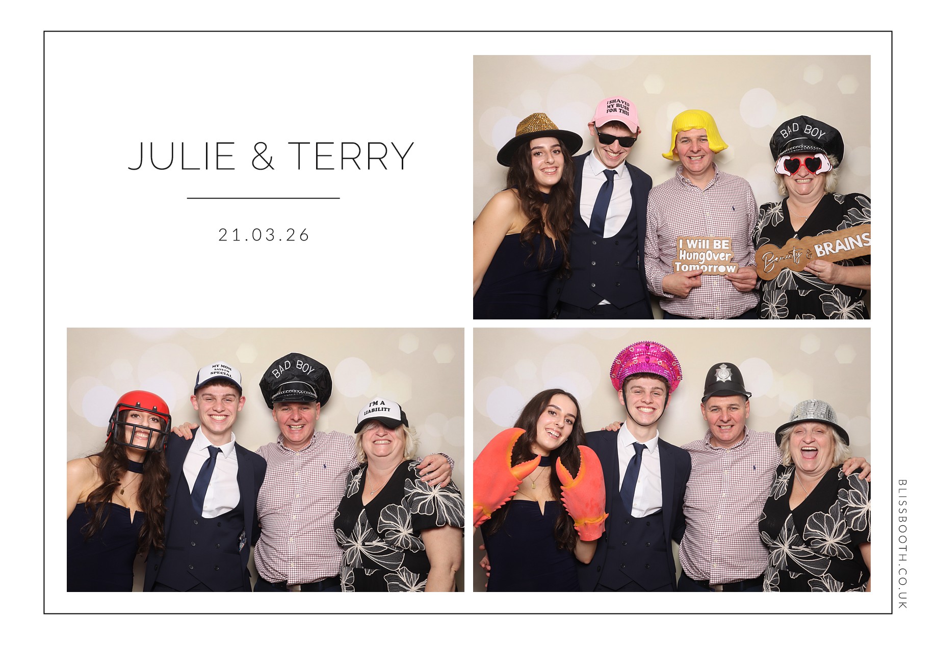Julie and Terry | View more photos from the event at gallery.blissbooth.co.uk/u/BlissBooth/Julie-and-Terry