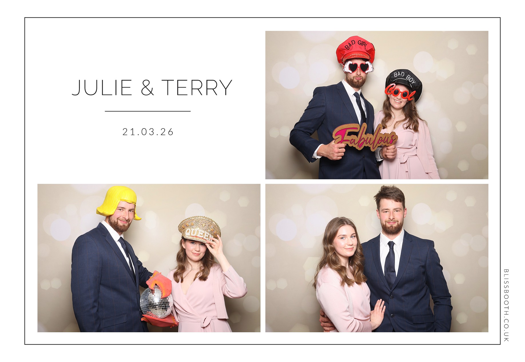 Julie and Terry | View more photos from the event at gallery.blissbooth.co.uk/u/BlissBooth/Julie-and-Terry