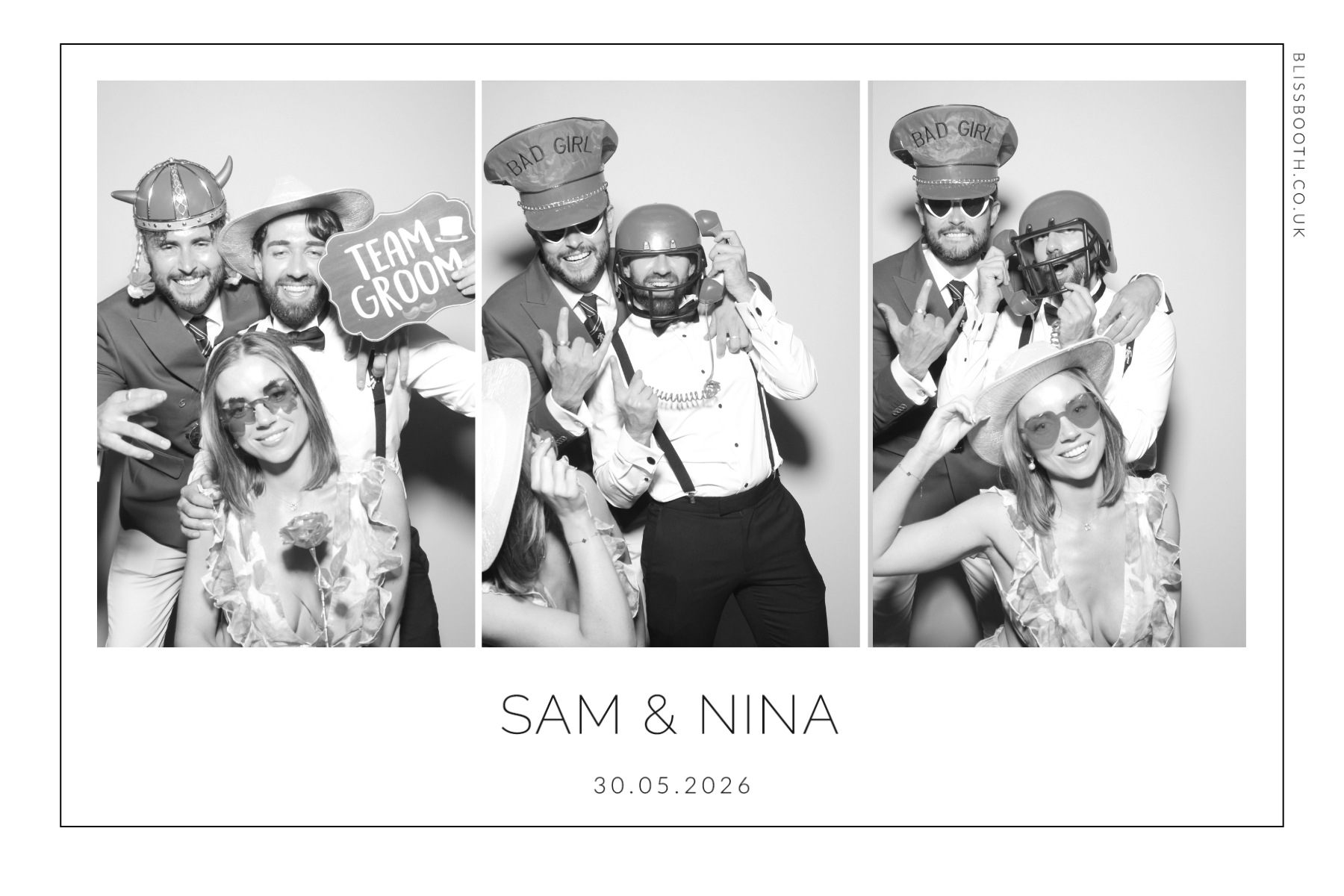 Sam and Nina | View more photos from the event at gallery.blissbooth.co.uk/u/BlissBooth/Sam-and-Nina
