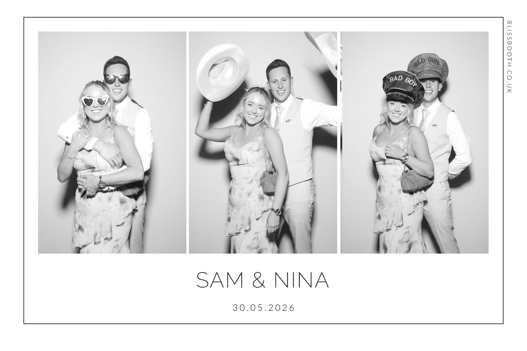 Sam and Nina | View more photos from the event at gallery.blissbooth.co.uk/u/BlissBooth/Sam-and-Nina