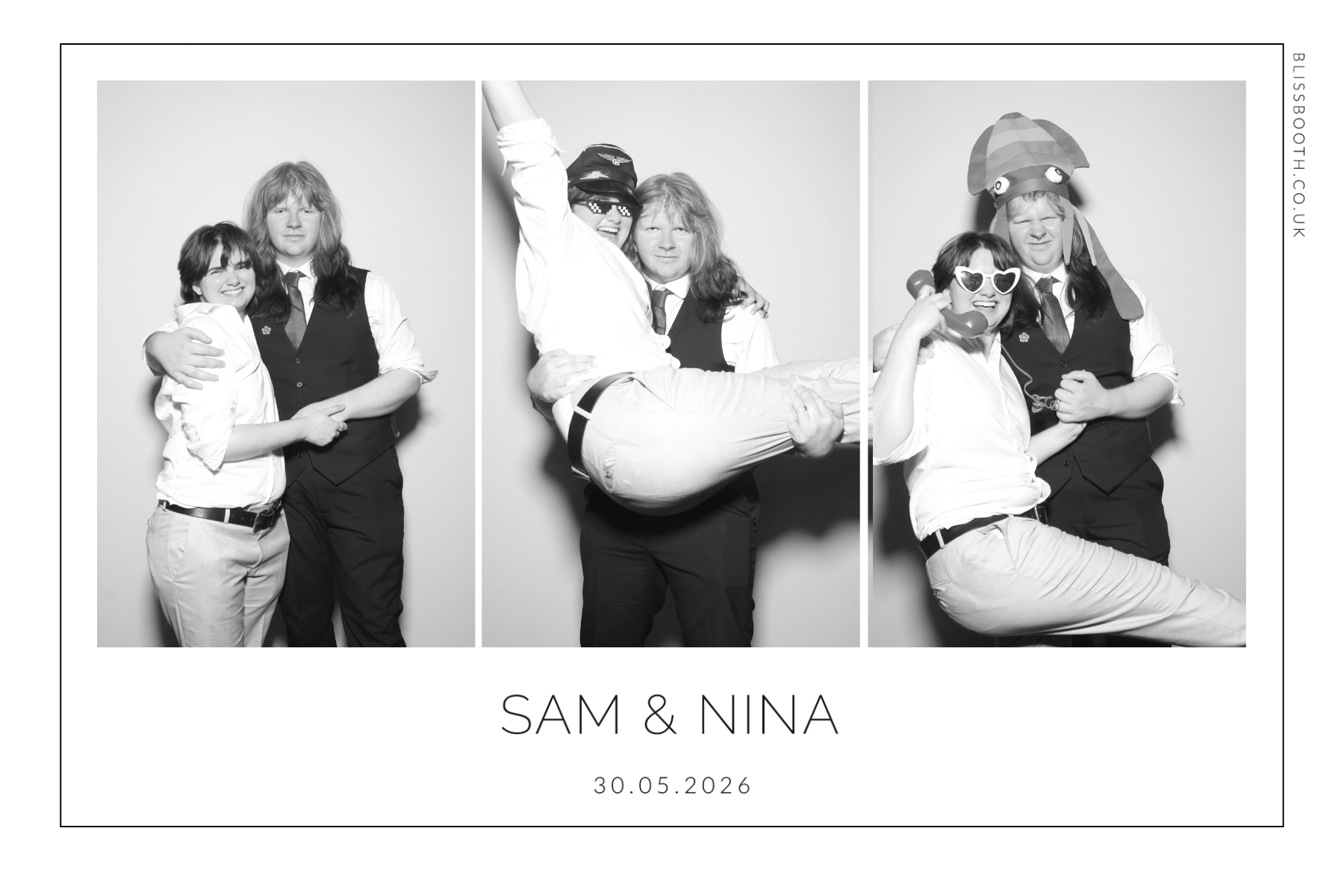 Sam and Nina | View more photos from the event at gallery.blissbooth.co.uk/u/BlissBooth/Sam-and-Nina