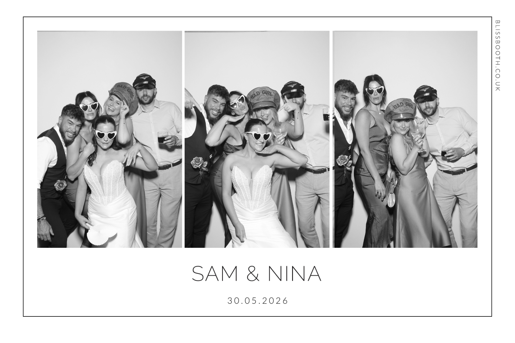 Sam and Nina | View more photos from the event at gallery.blissbooth.co.uk/u/BlissBooth/Sam-and-Nina