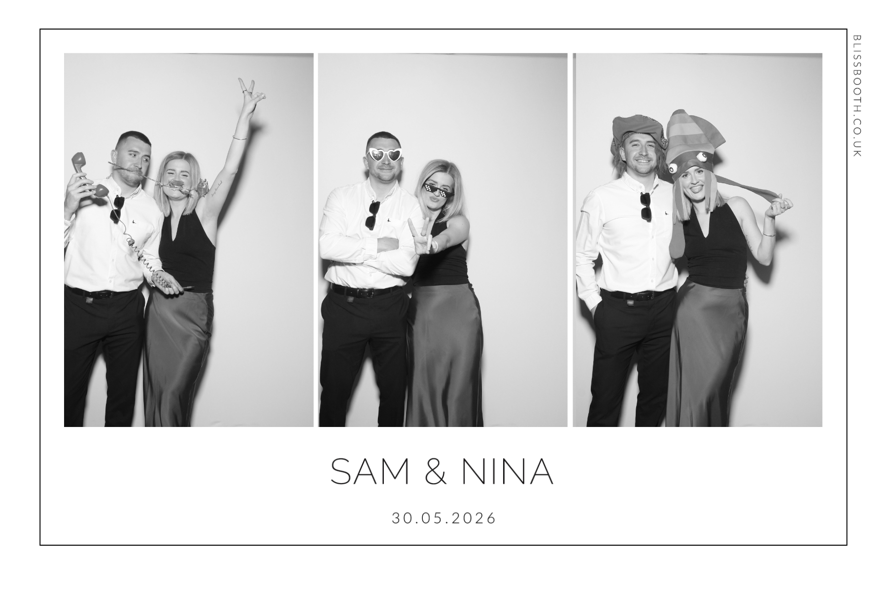 Sam and Nina | View more photos from the event at gallery.blissbooth.co.uk/u/BlissBooth/Sam-and-Nina