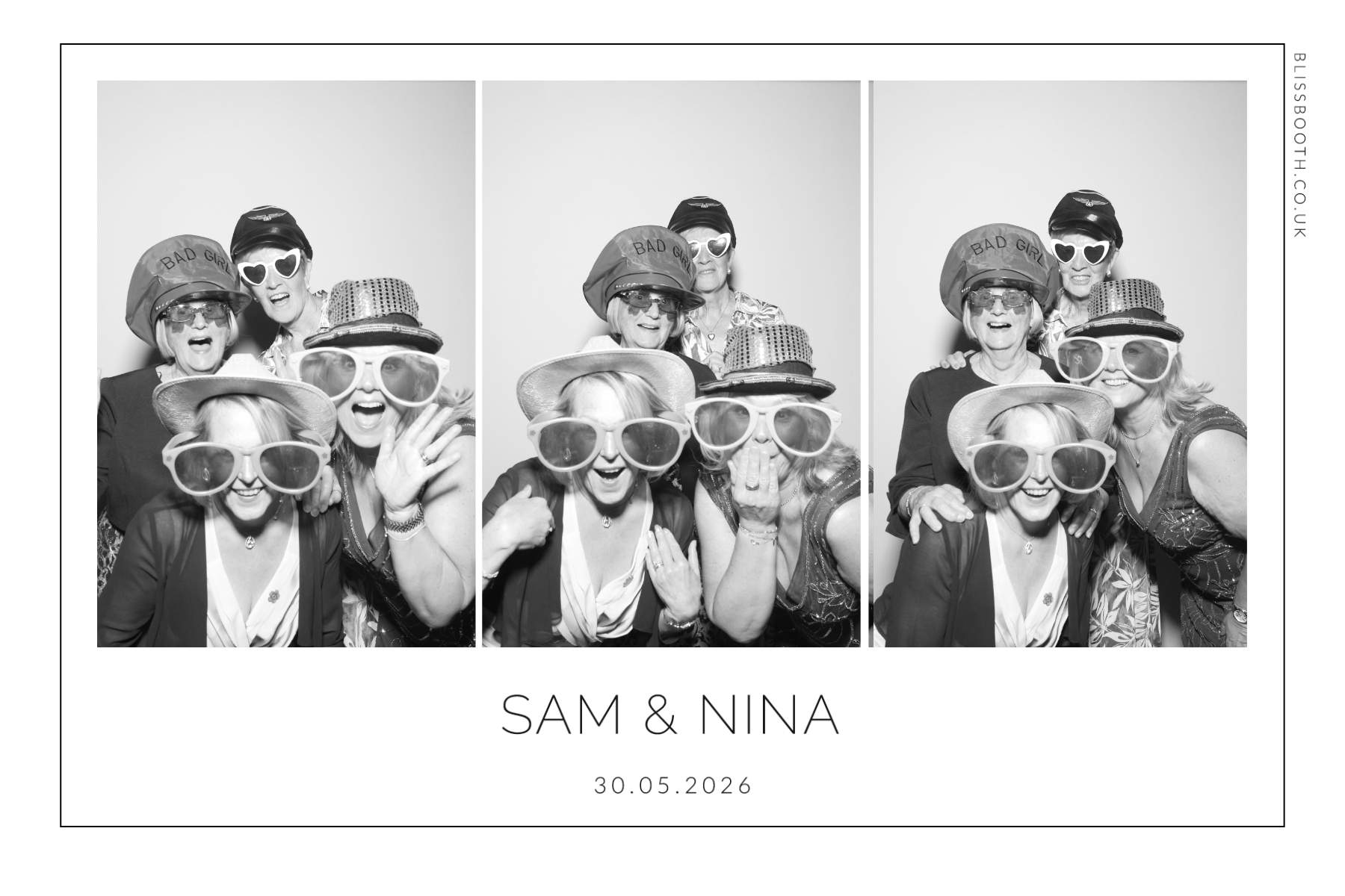 Sam and Nina | View more photos from the event at gallery.blissbooth.co.uk/u/BlissBooth/Sam-and-Nina