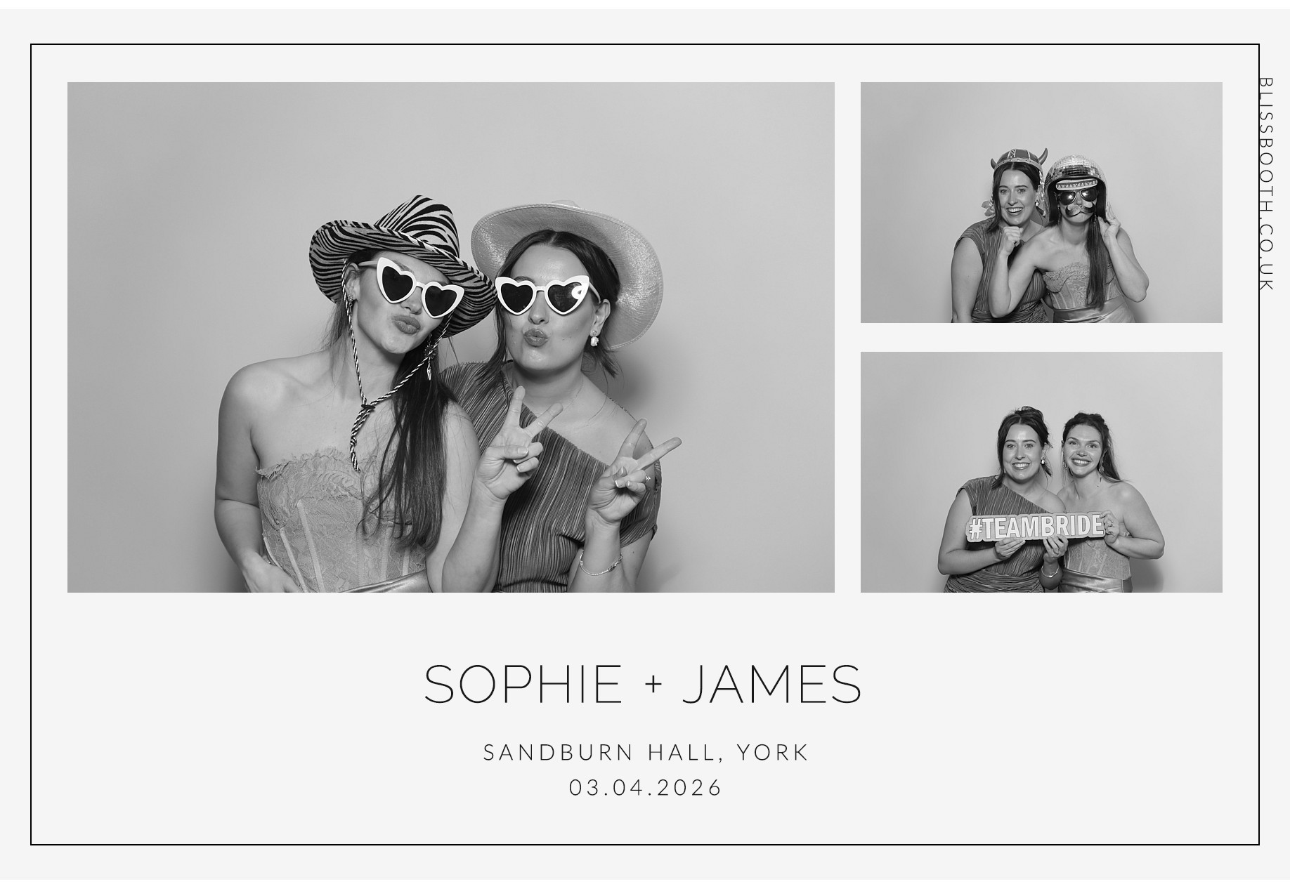 Sohpie amd James | View more photos from the event at gallery.blissbooth.co.uk/u/BlissBooth/Sohpie-amd-James