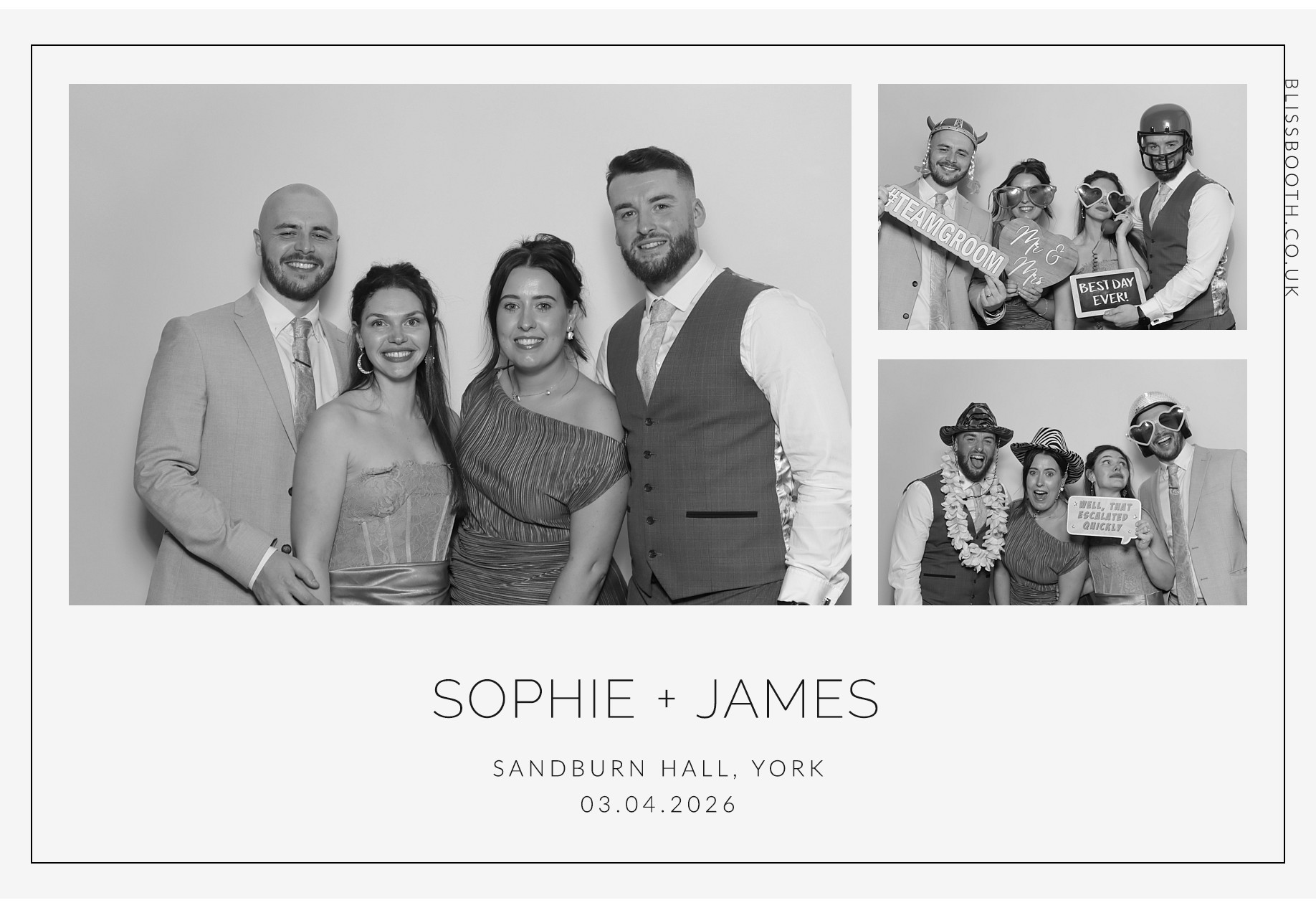 Sohpie amd James | View more photos from the event at gallery.blissbooth.co.uk/u/BlissBooth/Sohpie-amd-James