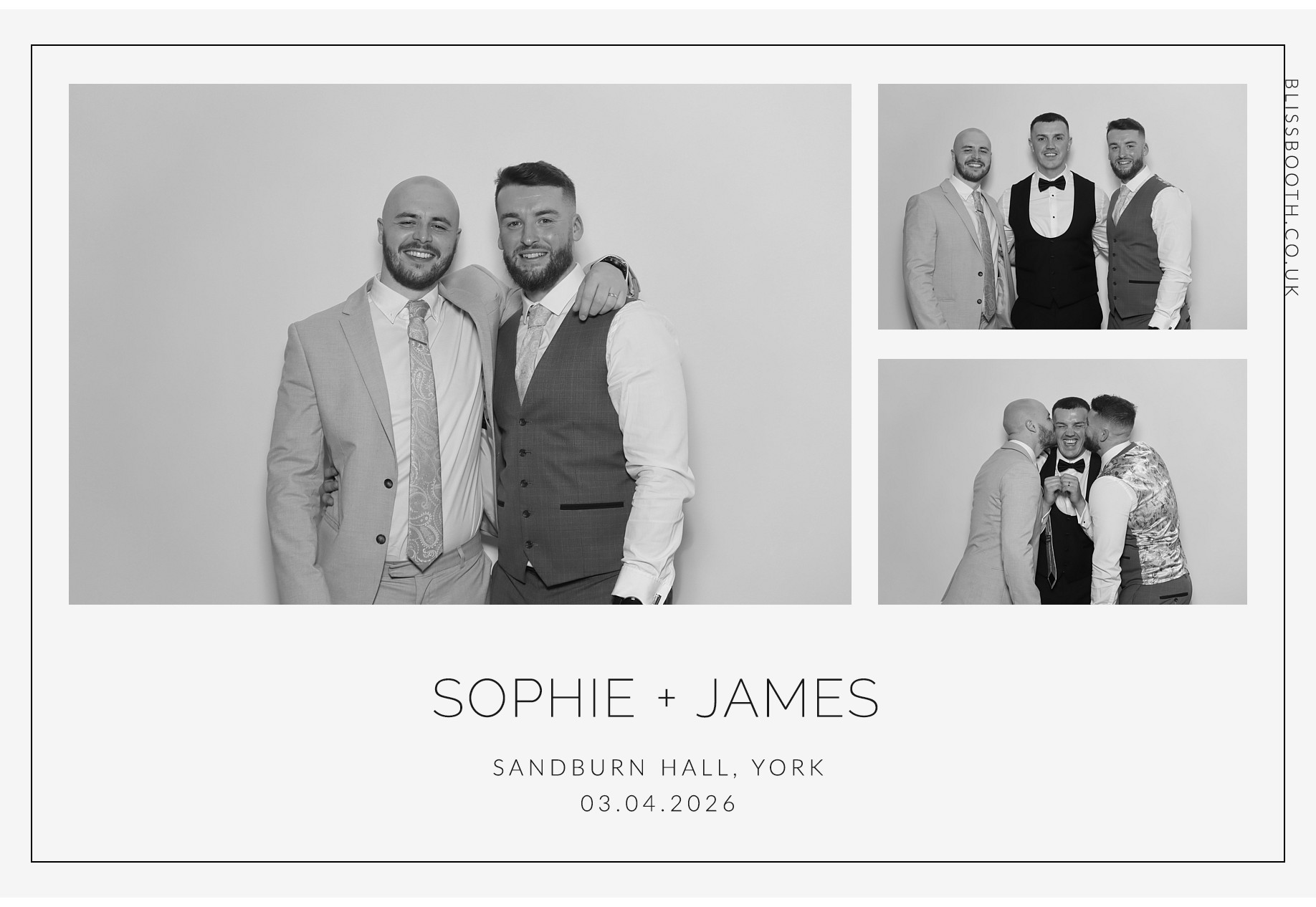 Sohpie amd James | View more photos from the event at gallery.blissbooth.co.uk/u/BlissBooth/Sohpie-amd-James