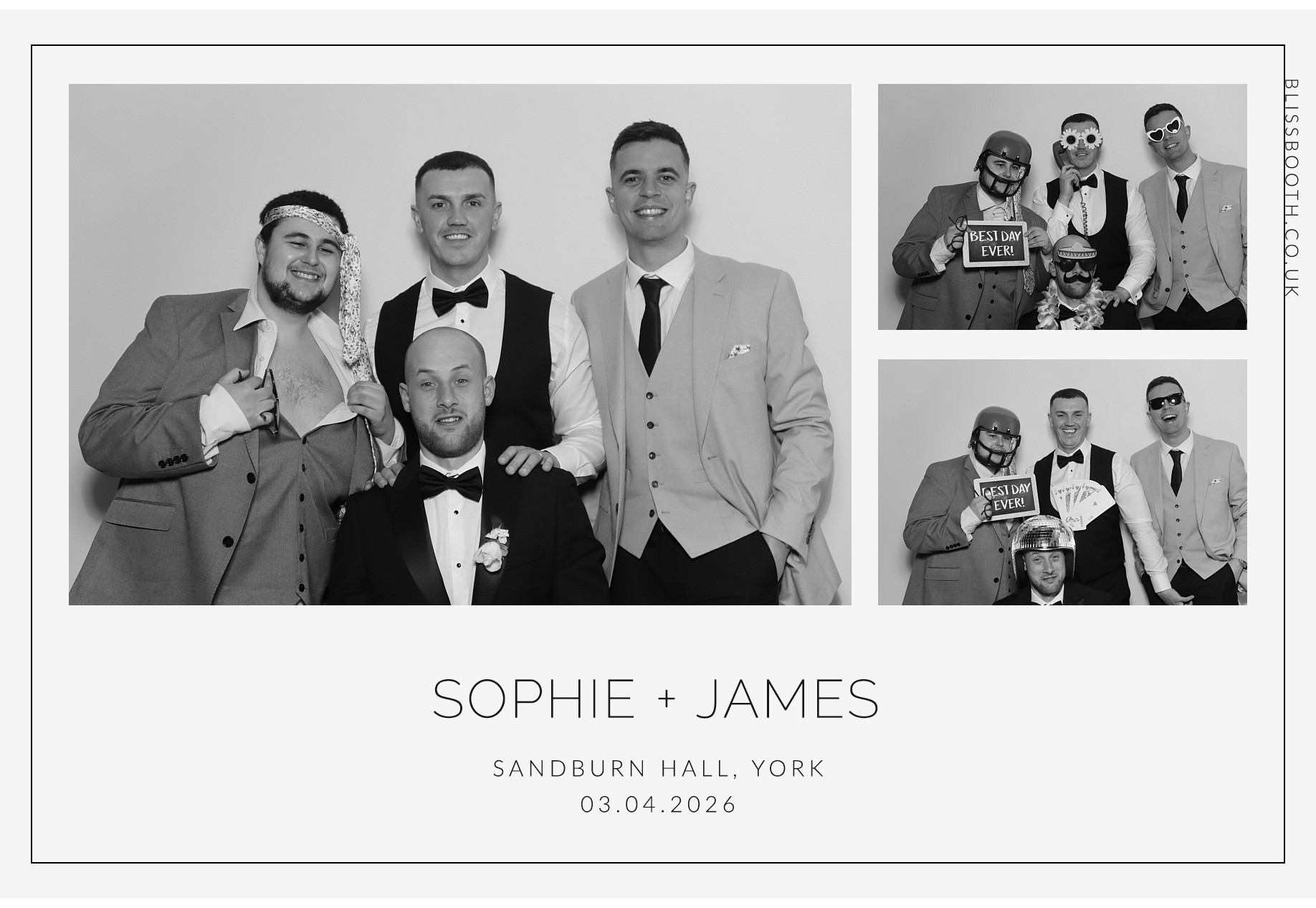 Sohpie amd James | View more photos from the event at gallery.blissbooth.co.uk/u/BlissBooth/Sohpie-amd-James