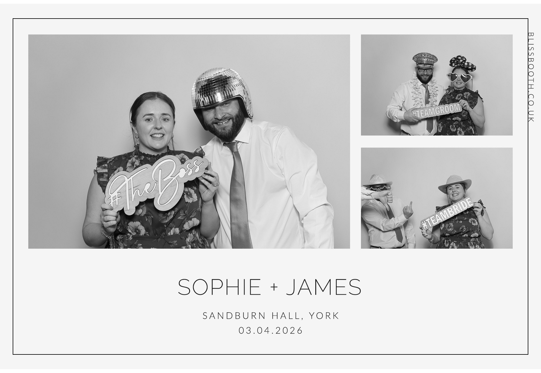 Sohpie amd James | View more photos from the event at gallery.blissbooth.co.uk/u/BlissBooth/Sohpie-amd-James