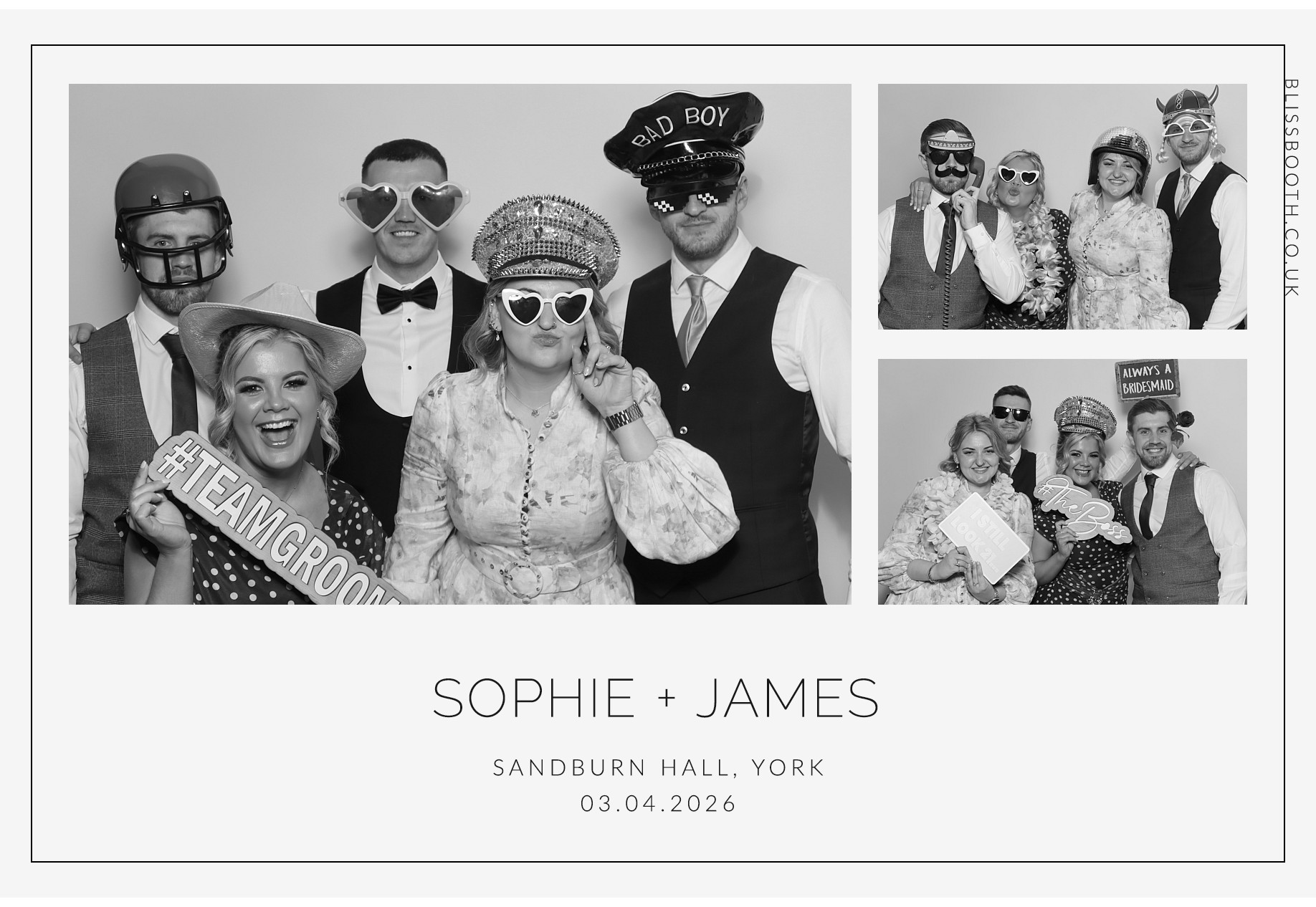 Sohpie amd James | View more photos from the event at gallery.blissbooth.co.uk/u/BlissBooth/Sohpie-amd-James