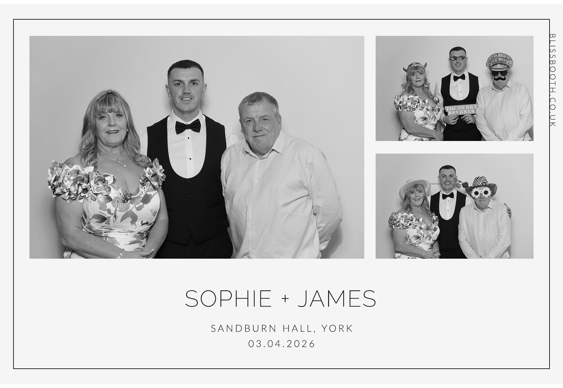 Sohpie amd James | View more photos from the event at gallery.blissbooth.co.uk/u/BlissBooth/Sohpie-amd-James