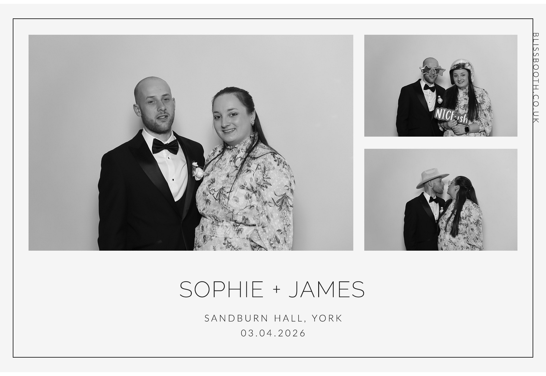 Sohpie amd James | View more photos from the event at gallery.blissbooth.co.uk/u/BlissBooth/Sohpie-amd-James