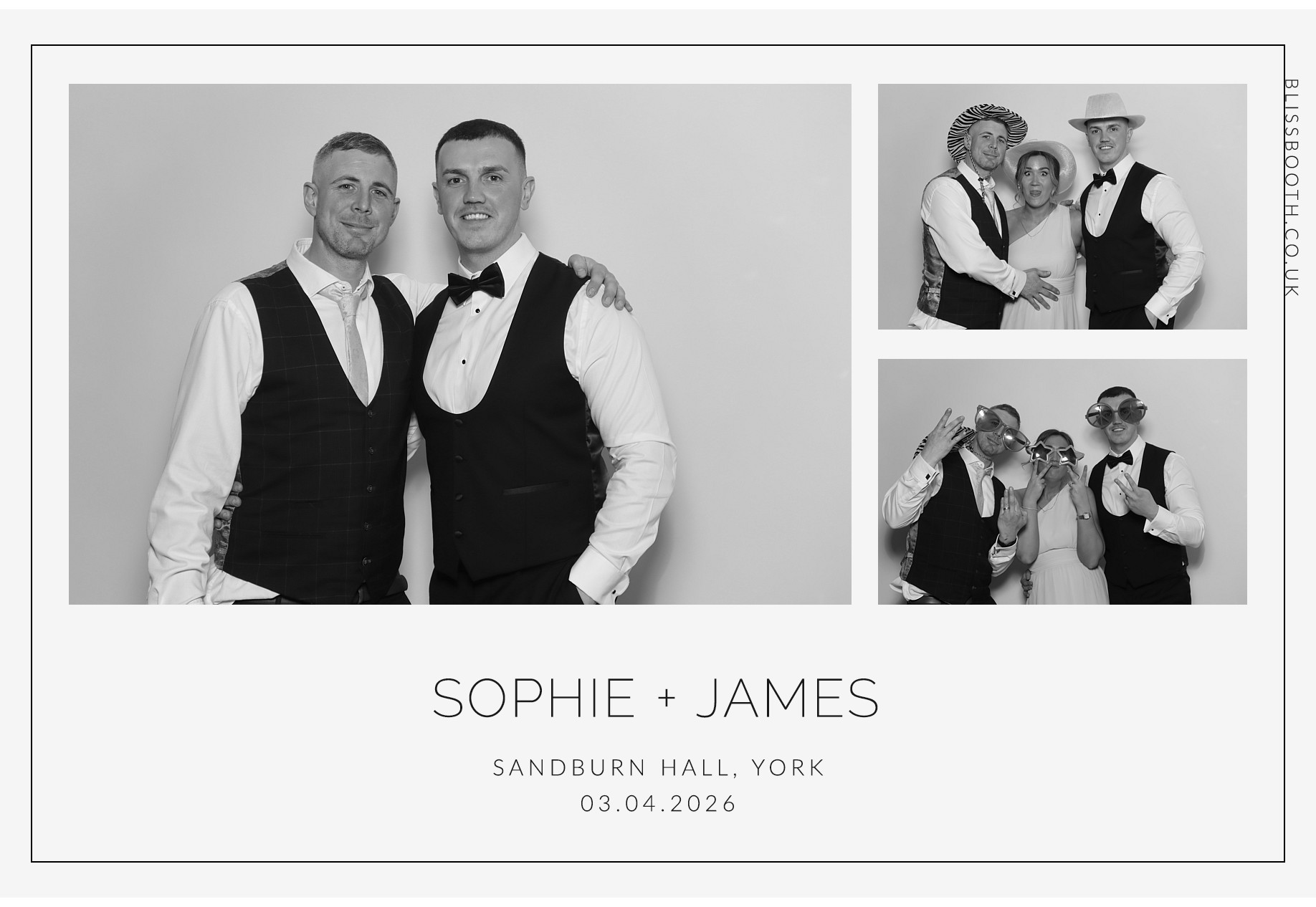 Sohpie amd James | View more photos from the event at gallery.blissbooth.co.uk/u/BlissBooth/Sohpie-amd-James