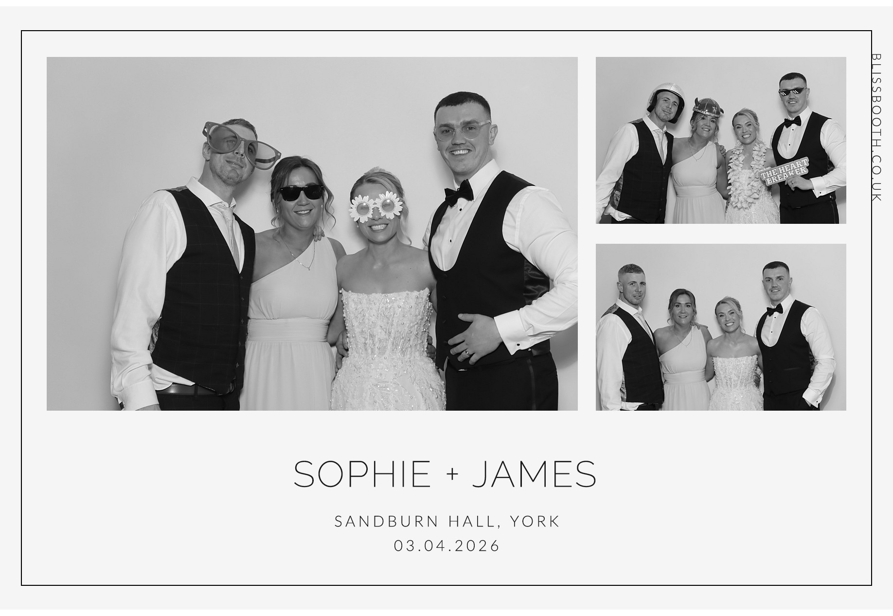 Sohpie amd James | View more photos from the event at gallery.blissbooth.co.uk/u/BlissBooth/Sohpie-amd-James