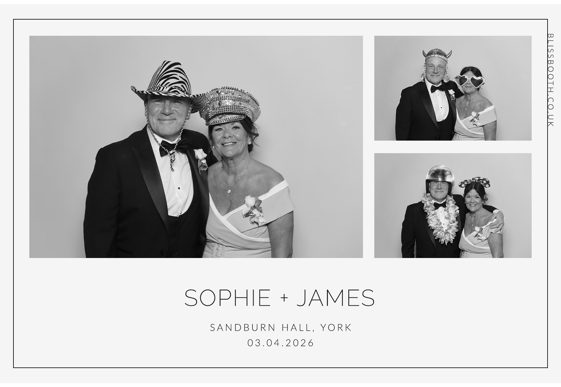 Sohpie amd James | View more photos from the event at gallery.blissbooth.co.uk/u/BlissBooth/Sohpie-amd-James