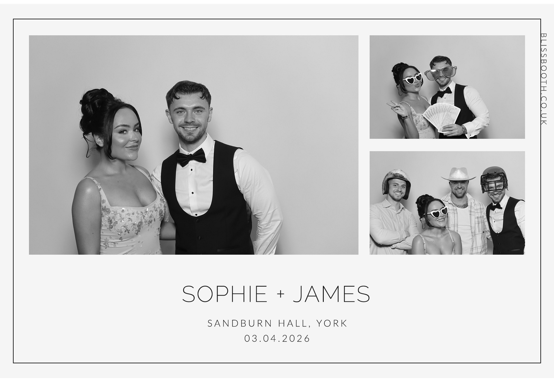 Sohpie amd James | View more photos from the event at gallery.blissbooth.co.uk/u/BlissBooth/Sohpie-amd-James