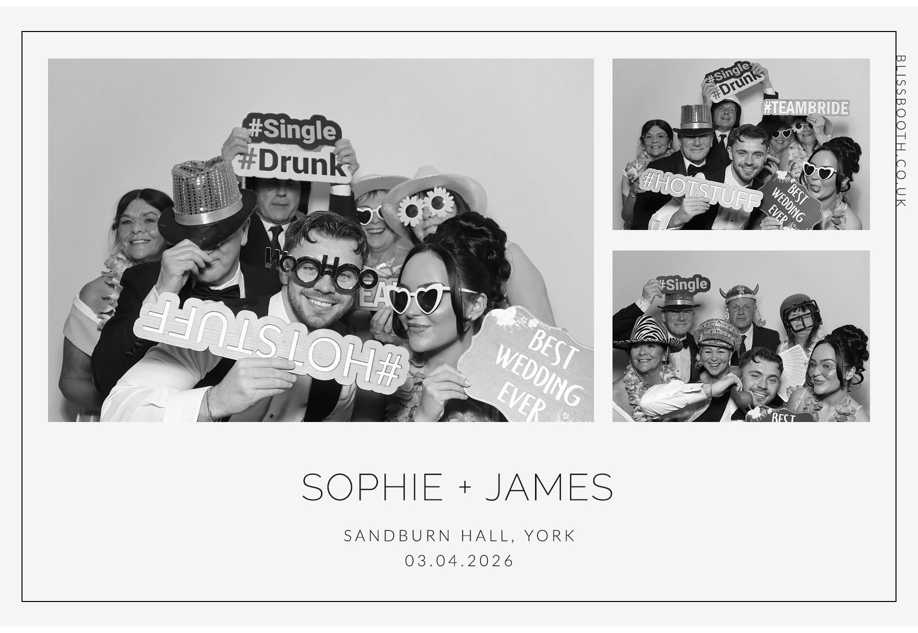 Sohpie amd James | View more photos from the event at gallery.blissbooth.co.uk/u/BlissBooth/Sohpie-amd-James