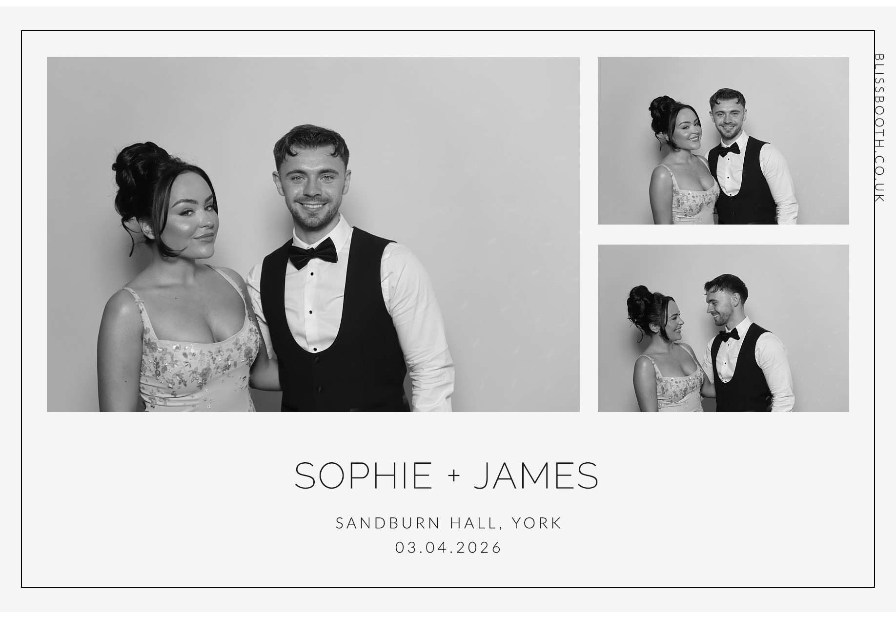 Sohpie amd James | View more photos from the event at gallery.blissbooth.co.uk/u/BlissBooth/Sohpie-amd-James