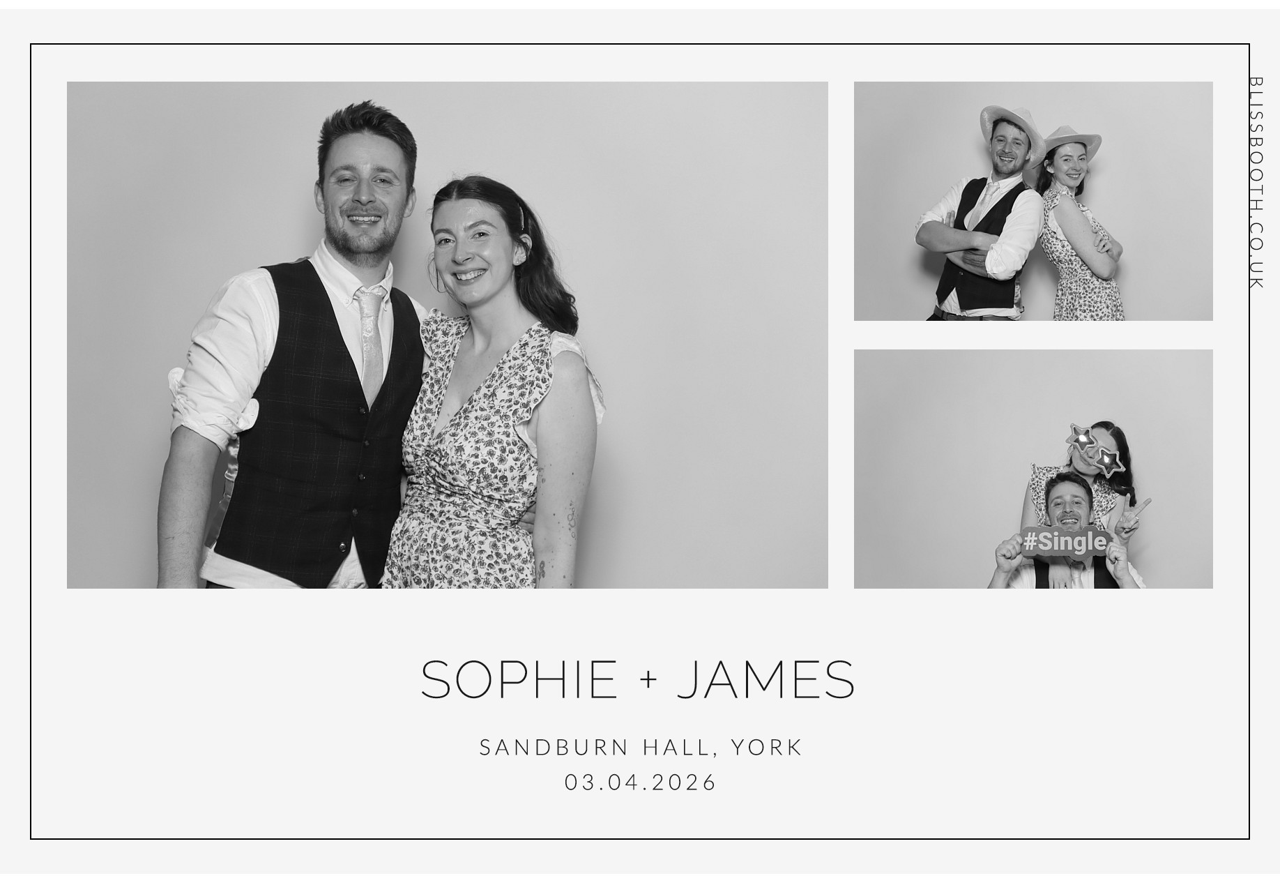 Sohpie amd James | View more photos from the event at gallery.blissbooth.co.uk/u/BlissBooth/Sohpie-amd-James