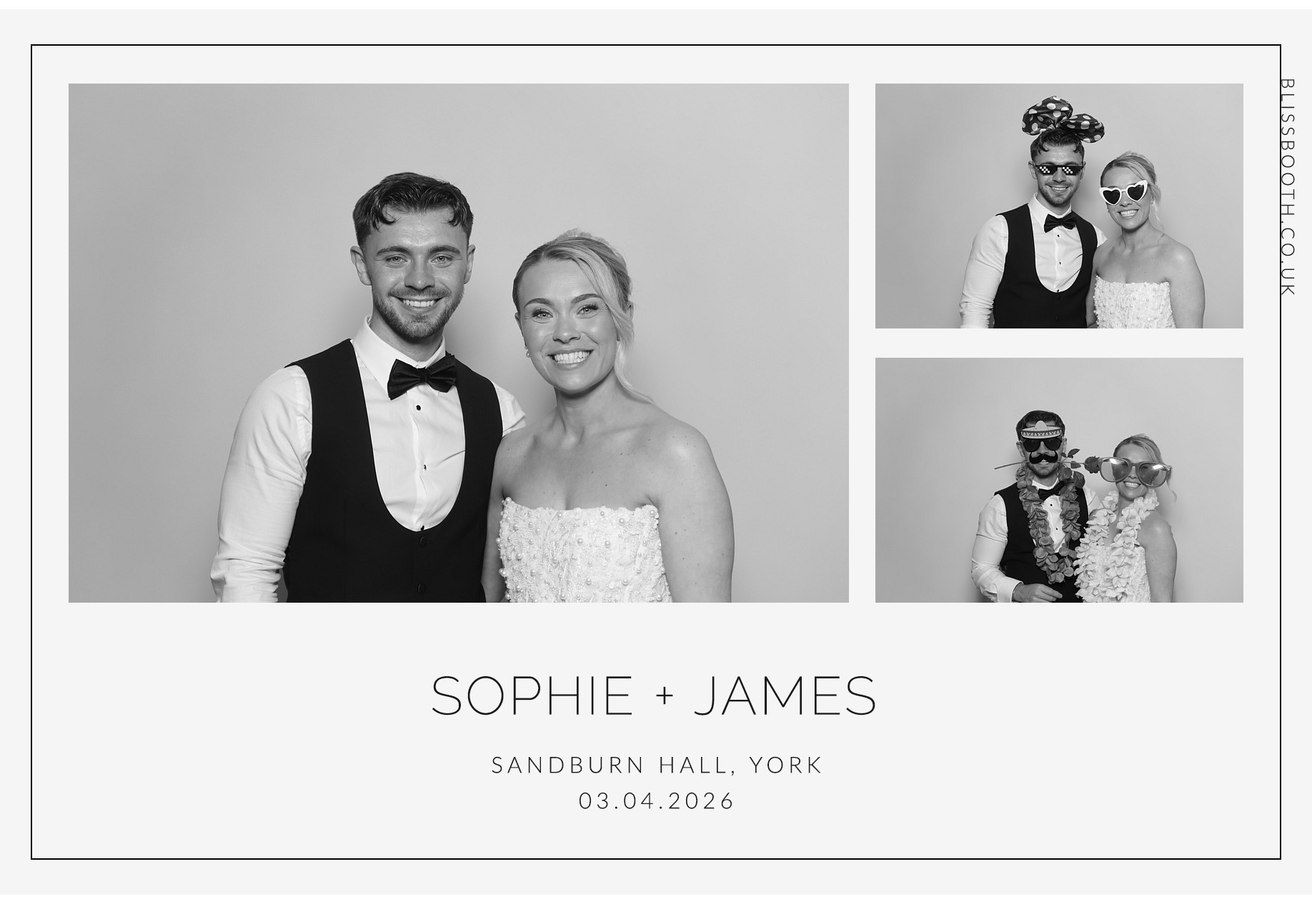Sohpie amd James | View more photos from the event at gallery.blissbooth.co.uk/u/BlissBooth/Sohpie-amd-James