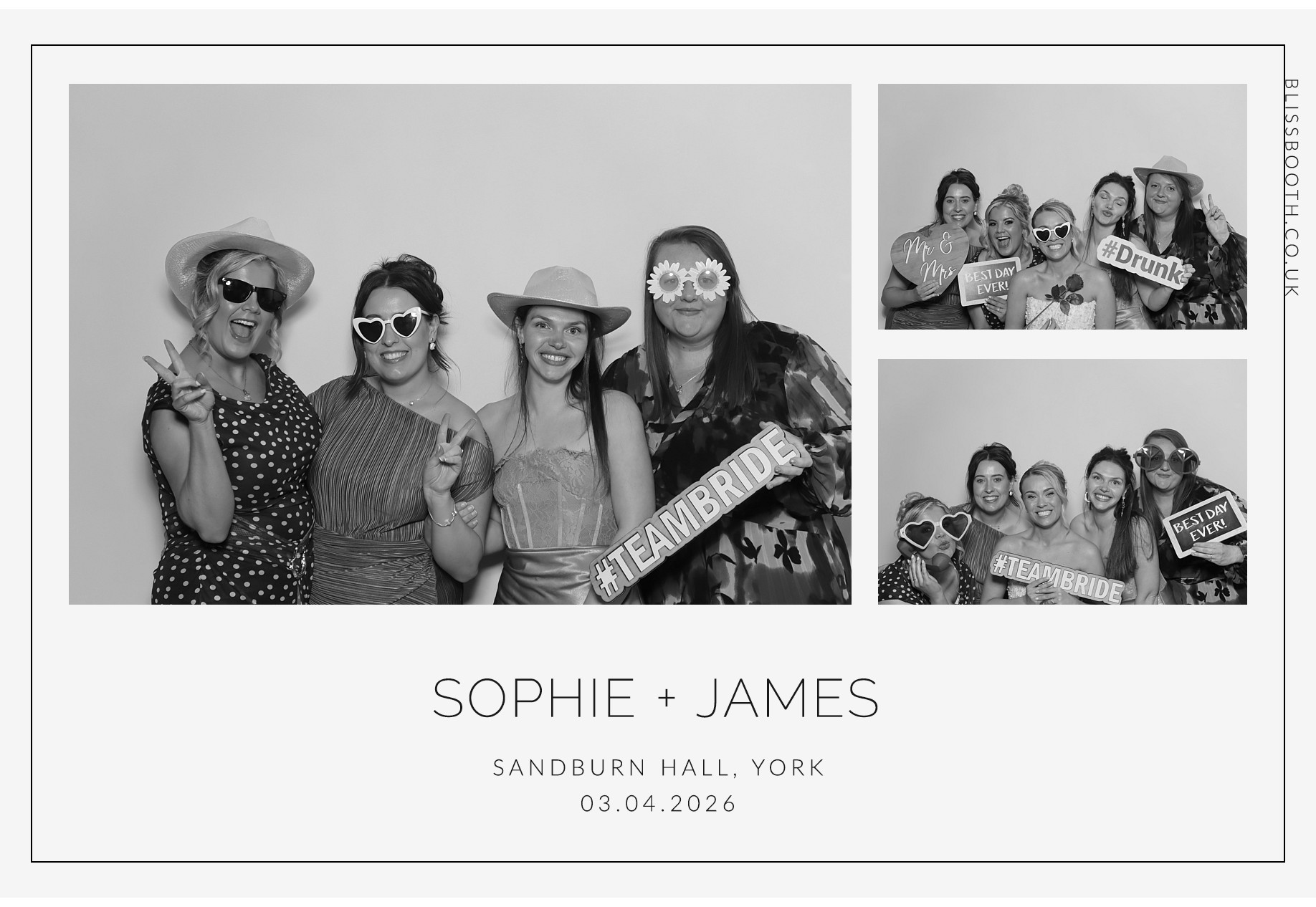 Sohpie amd James | View more photos from the event at gallery.blissbooth.co.uk/u/BlissBooth/Sohpie-amd-James