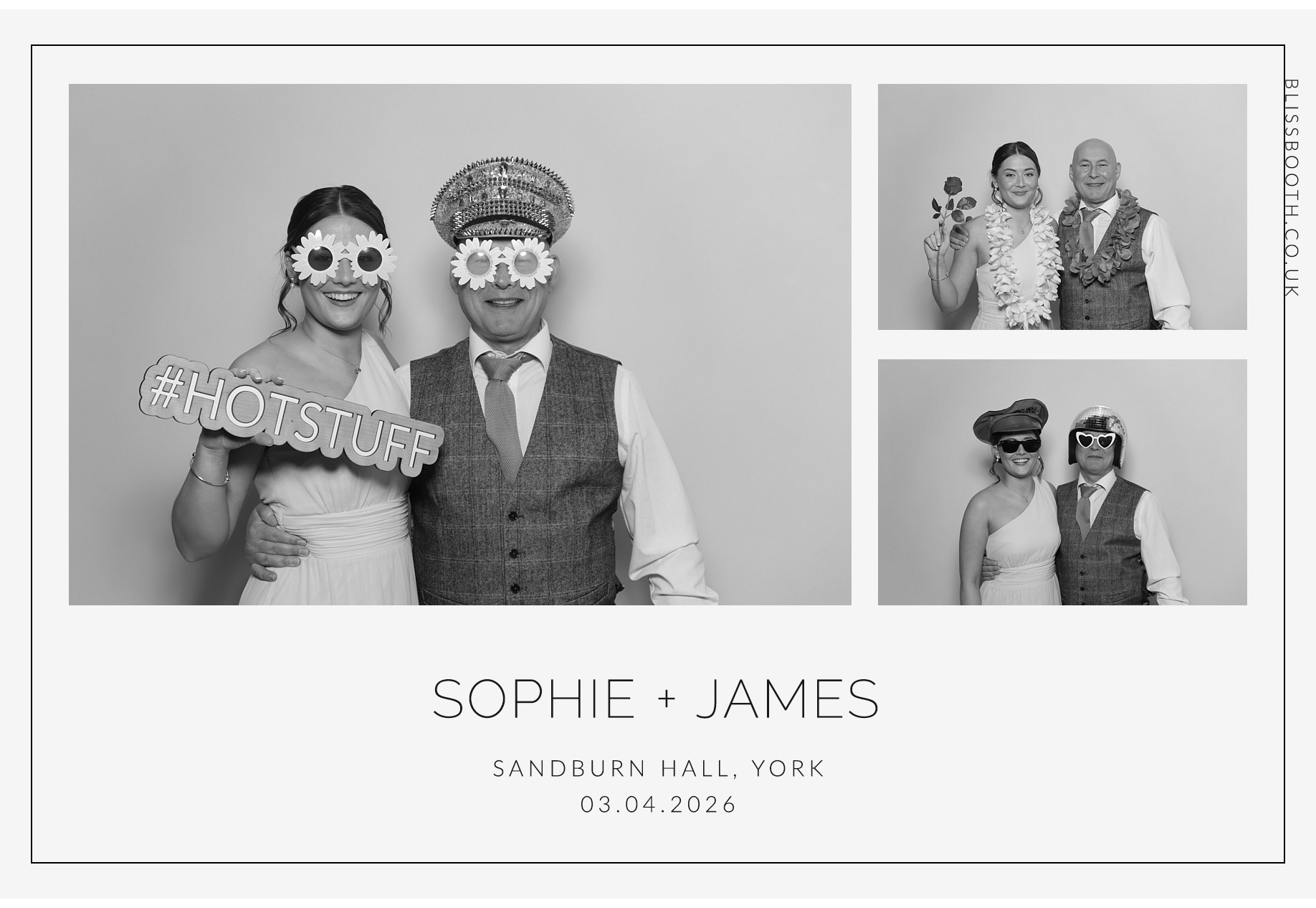 Sohpie amd James | View more photos from the event at gallery.blissbooth.co.uk/u/BlissBooth/Sohpie-amd-James