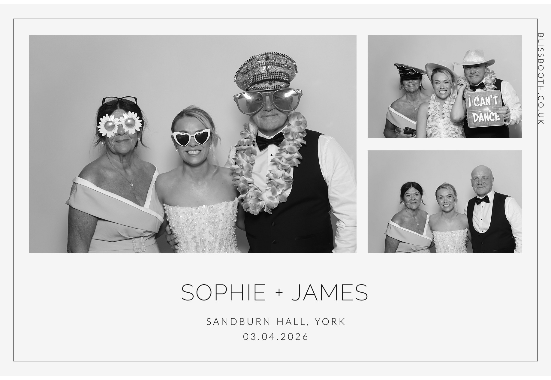 Sohpie amd James | View more photos from the event at gallery.blissbooth.co.uk/u/BlissBooth/Sohpie-amd-James