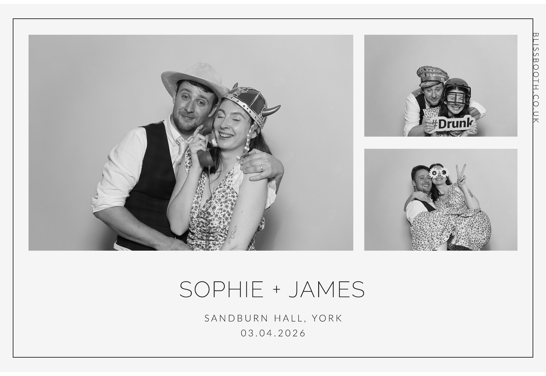 Sohpie amd James | View more photos from the event at gallery.blissbooth.co.uk/u/BlissBooth/Sohpie-amd-James