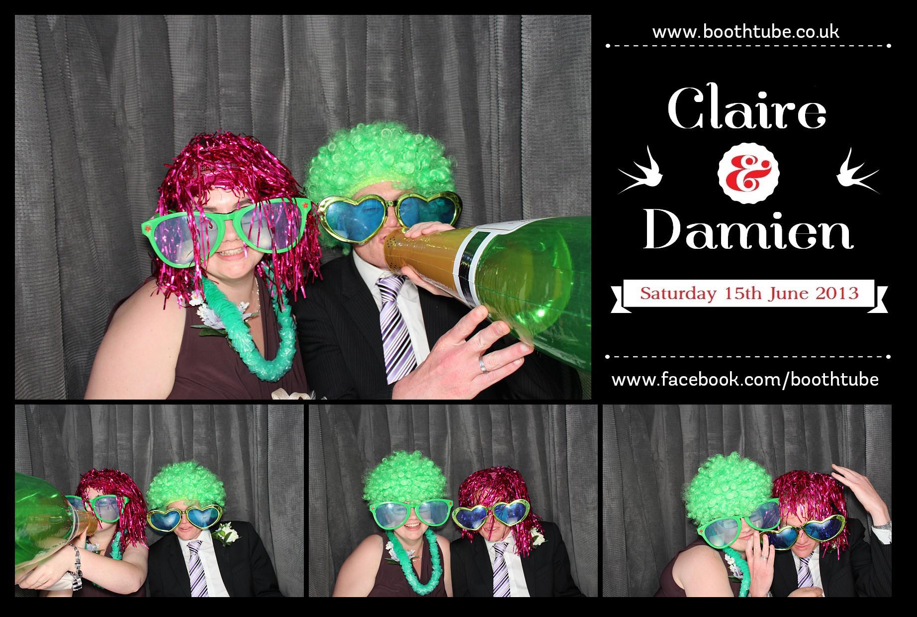 Claire & Damien | View more photos from the event at gallery.boothtube.co.uk/u/BoothtubeLtd/Claire-Damien