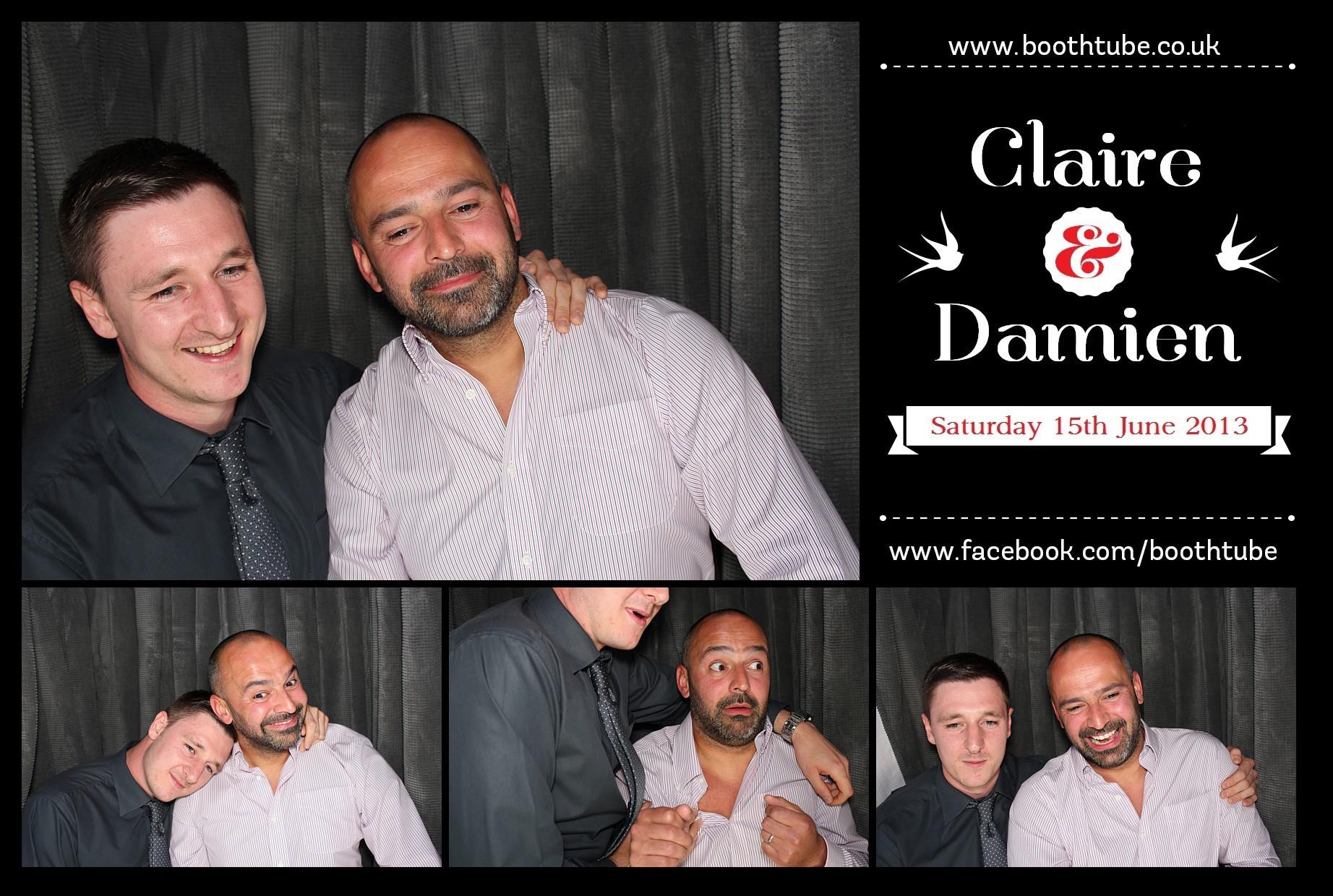 Claire & Damien | View more photos from the event at gallery.boothtube.co.uk/u/BoothtubeLtd/Claire-Damien