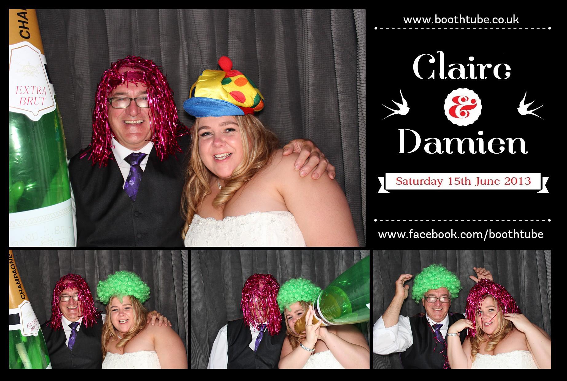 Claire & Damien | View more photos from the event at gallery.boothtube.co.uk/u/BoothtubeLtd/Claire-Damien