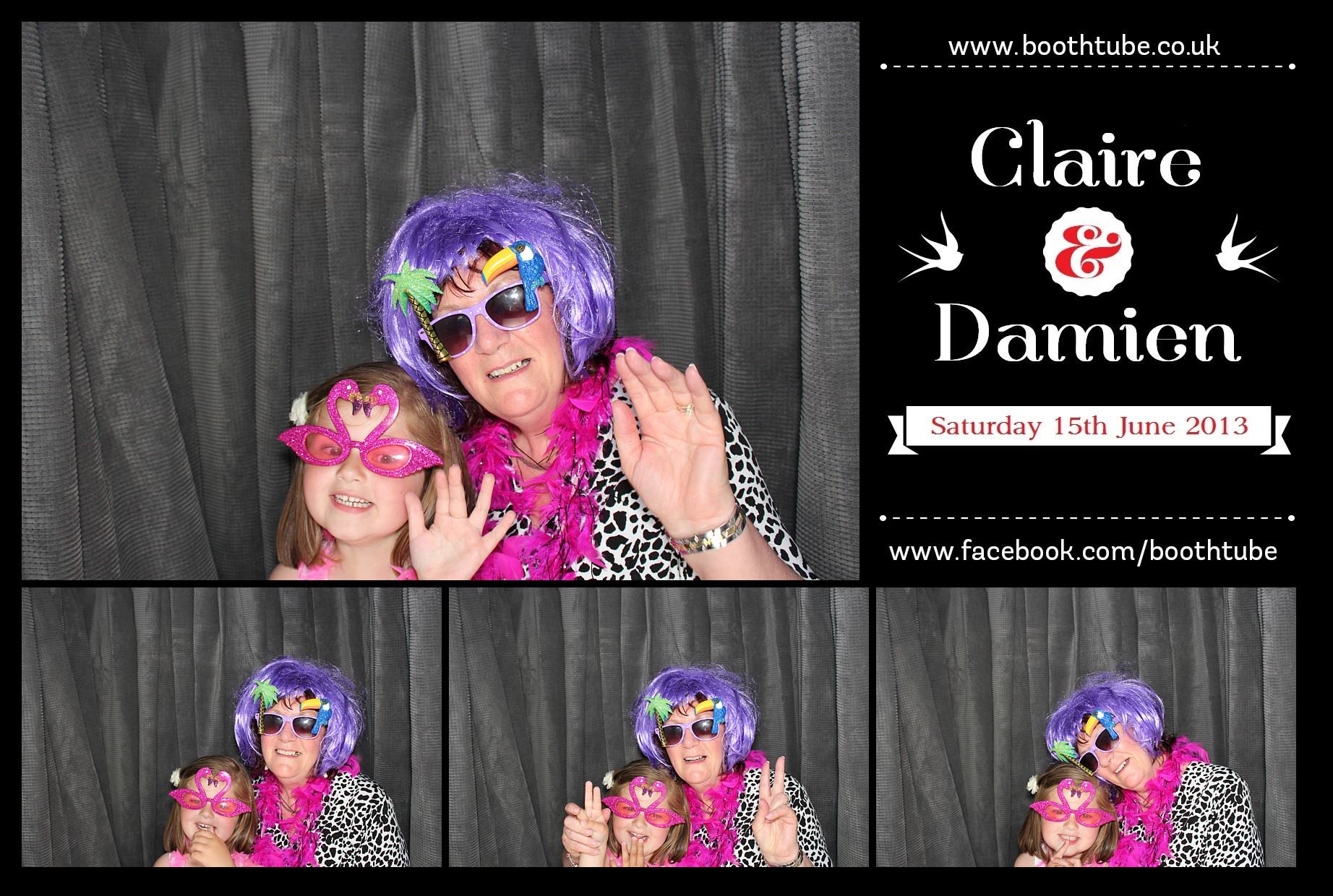 Claire & Damien | View more photos from the event at gallery.boothtube.co.uk/u/BoothtubeLtd/Claire-Damien