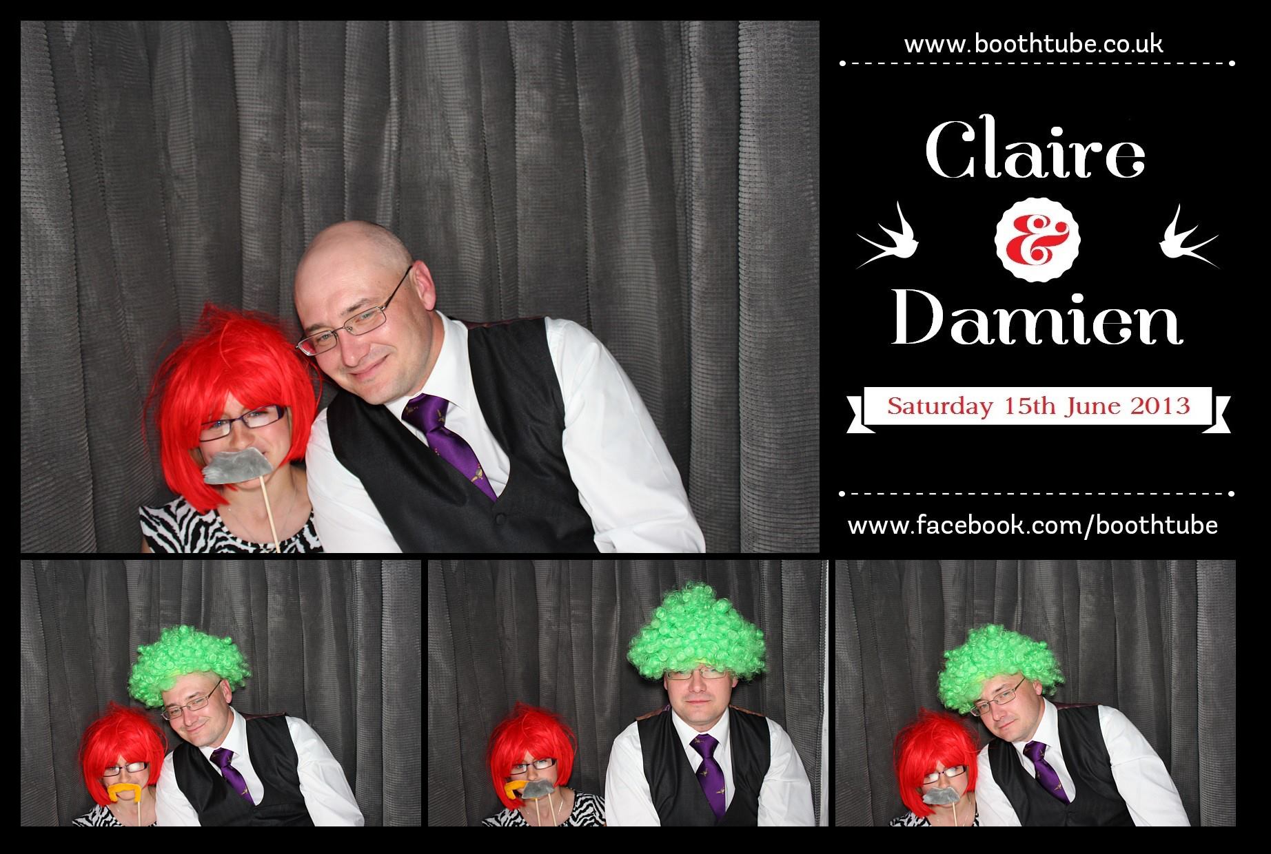 Claire & Damien | View more photos from the event at gallery.boothtube.co.uk/u/BoothtubeLtd/Claire-Damien