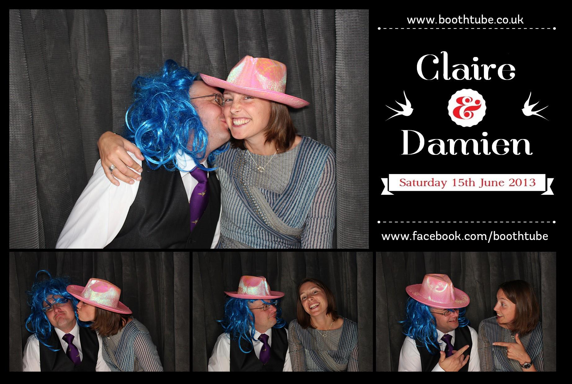 Claire & Damien | View more photos from the event at gallery.boothtube.co.uk/u/BoothtubeLtd/Claire-Damien