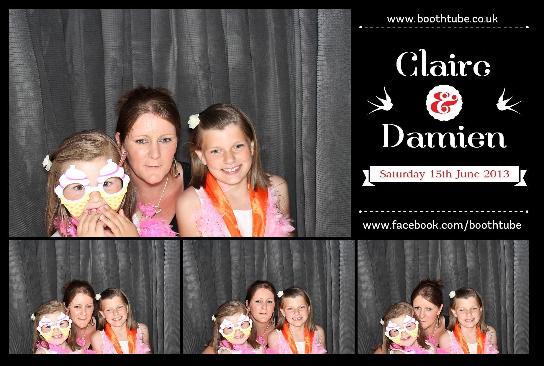 Claire & Damien | View more photos from the event at gallery.boothtube.co.uk/u/BoothtubeLtd/Claire-Damien