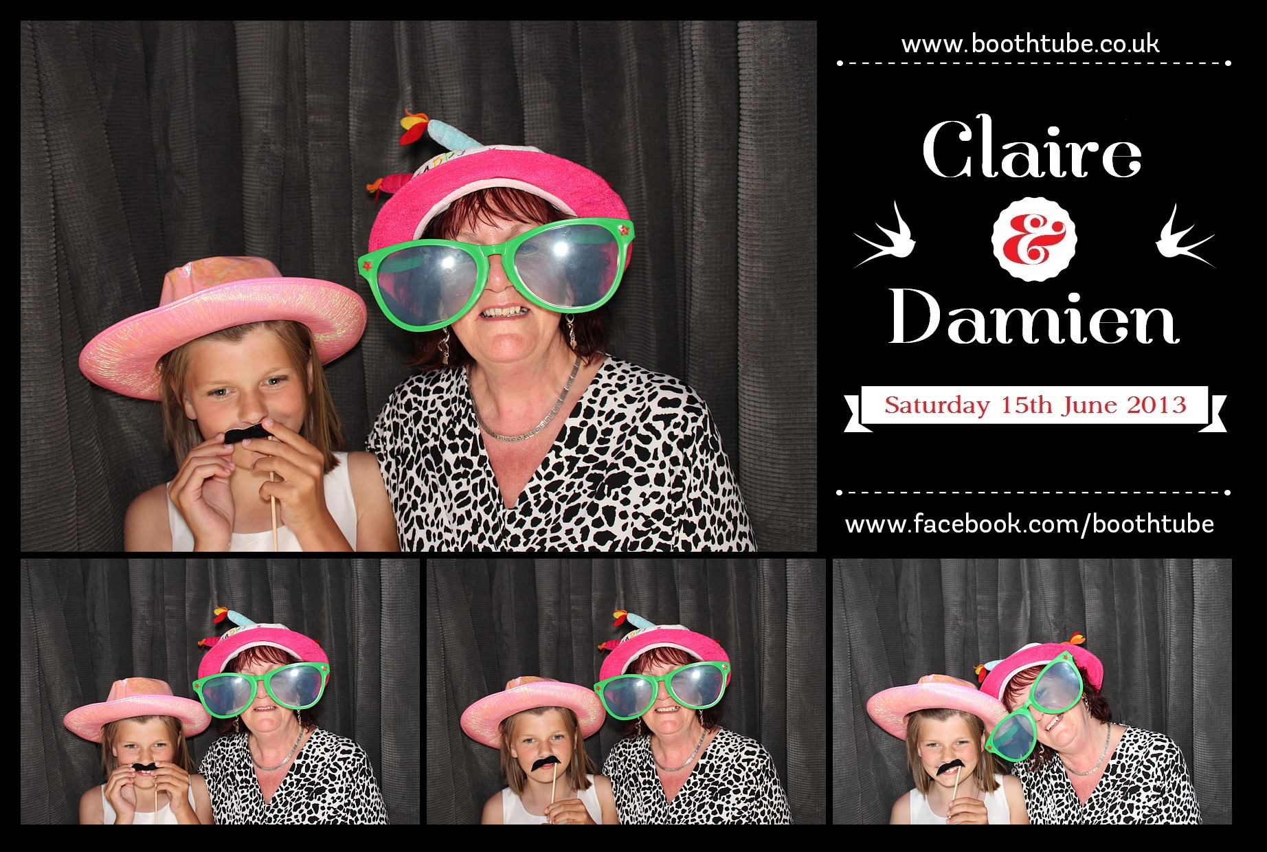 Claire & Damien | View more photos from the event at gallery.boothtube.co.uk/u/BoothtubeLtd/Claire-Damien