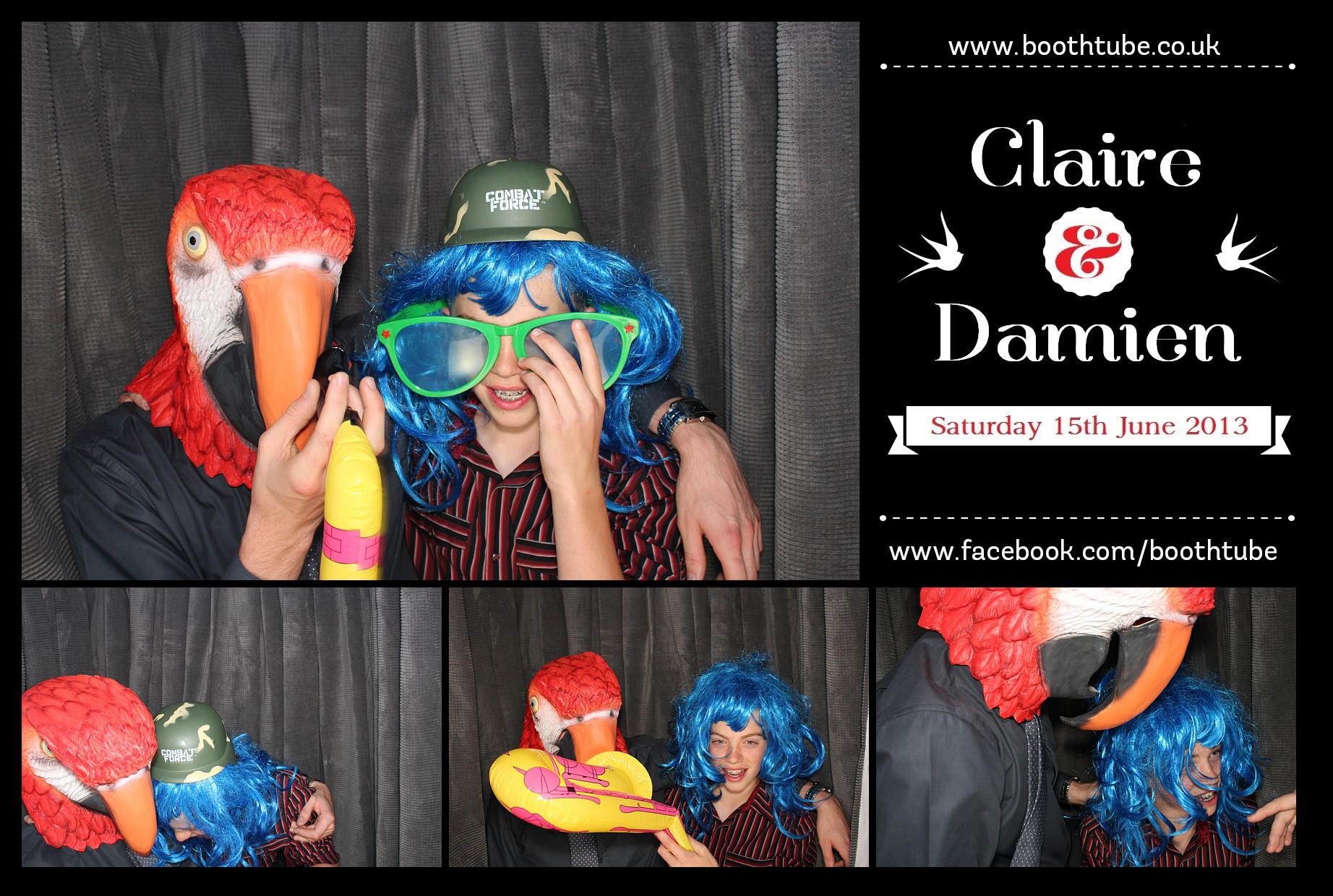 Claire & Damien | View more photos from the event at gallery.boothtube.co.uk/u/BoothtubeLtd/Claire-Damien