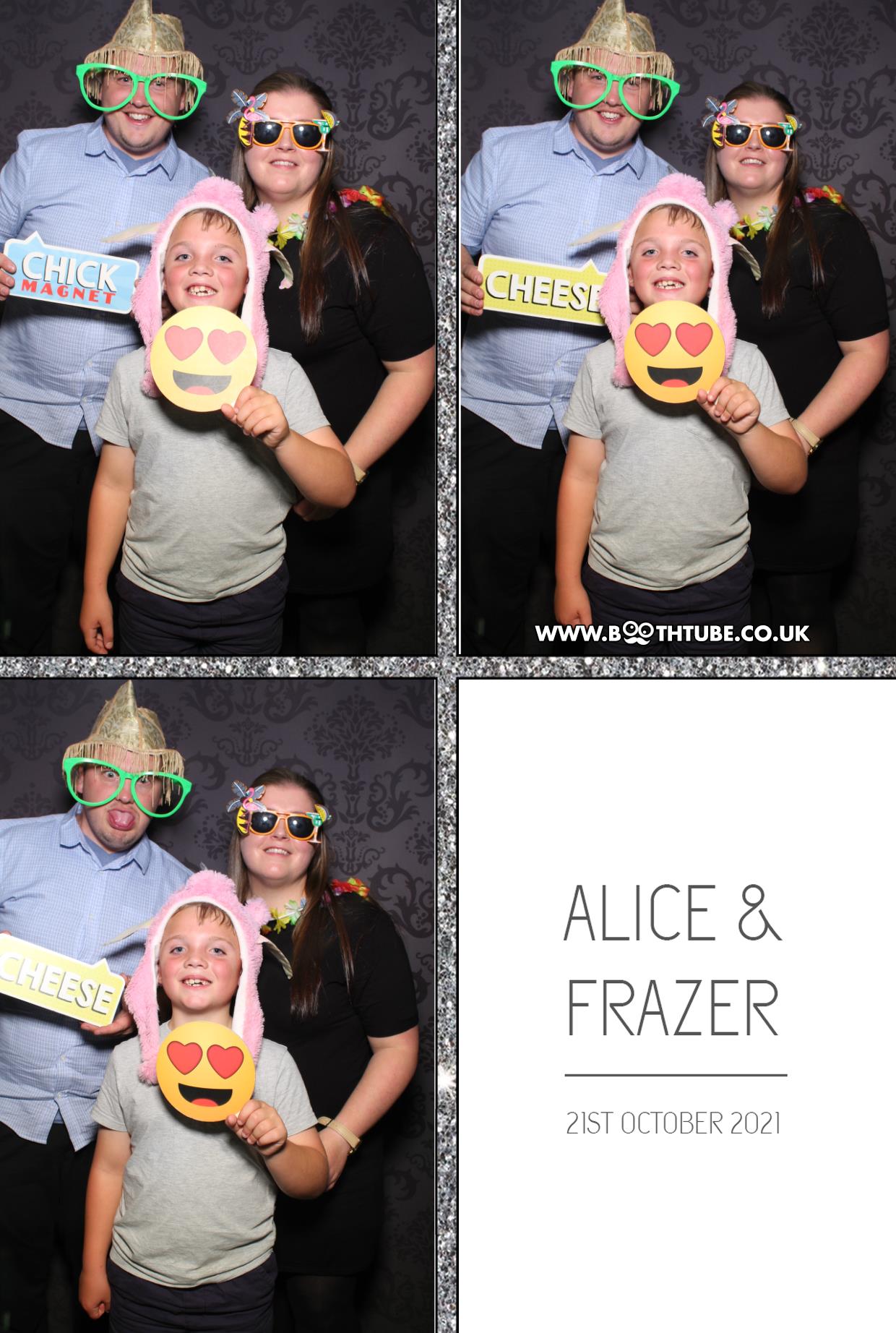 Alice and Frazer | View more photos from the event at gallery.boothtube.co.uk/u/BoothtubeLtd/Alice-and-Frazer