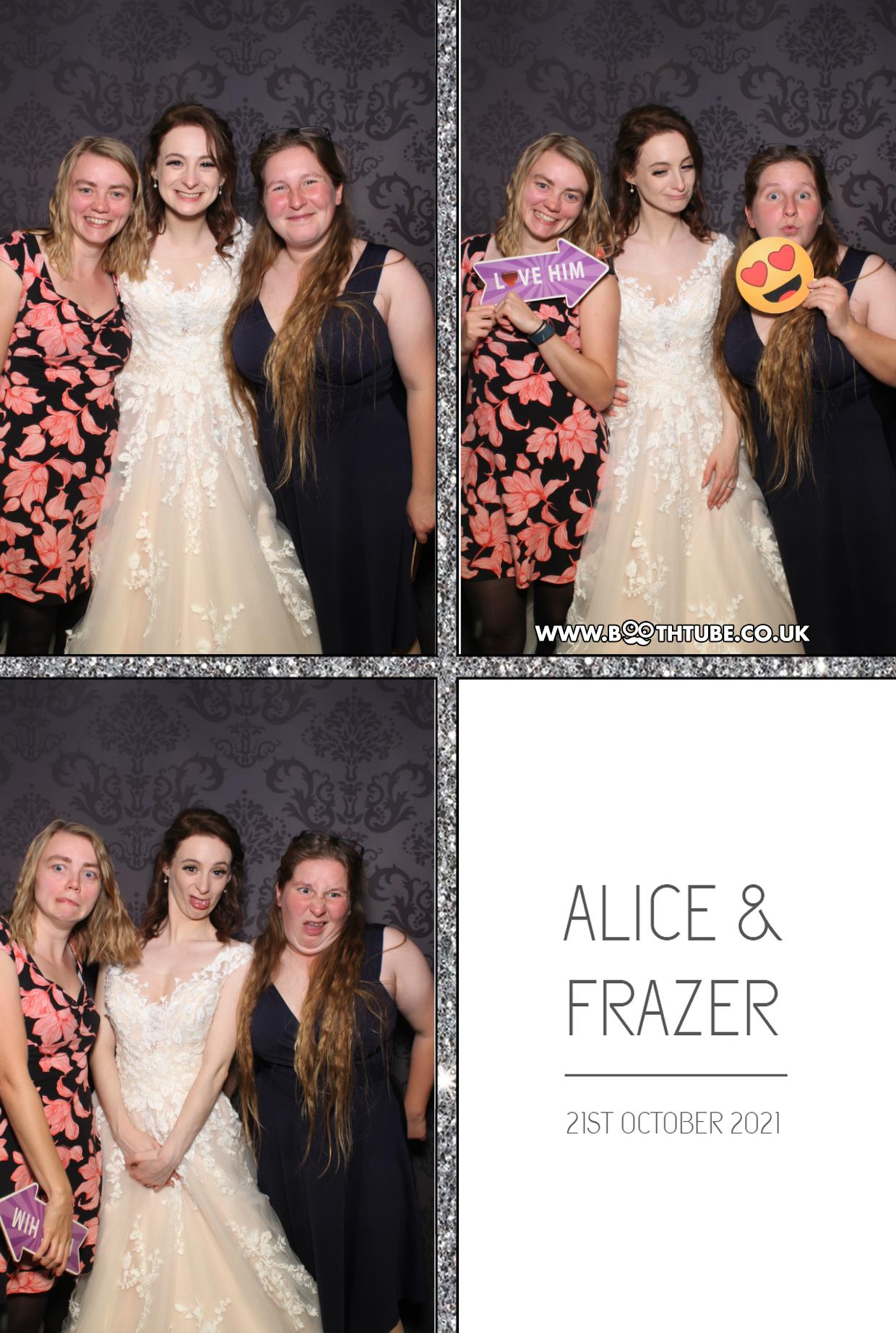Alice and Frazer | View more photos from the event at gallery.boothtube.co.uk/u/BoothtubeLtd/Alice-and-Frazer