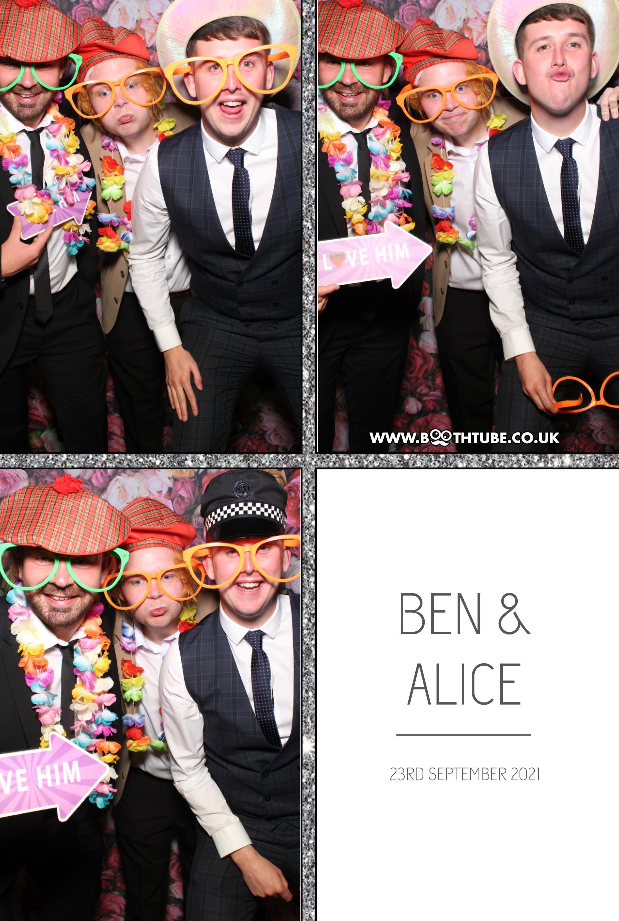 Ben and Alice | View more photos from the event at gallery.boothtube.co.uk/u/BoothtubeLtd/Ben-and-Alice