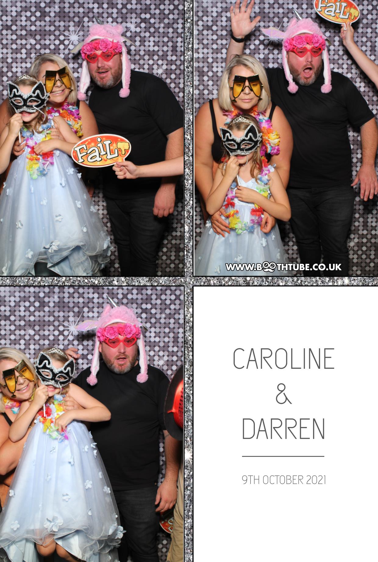 Caroline and Darren | View more photos from the event at gallery.boothtube.co.uk/u/BoothtubeLtd/Caroline-and-Darren