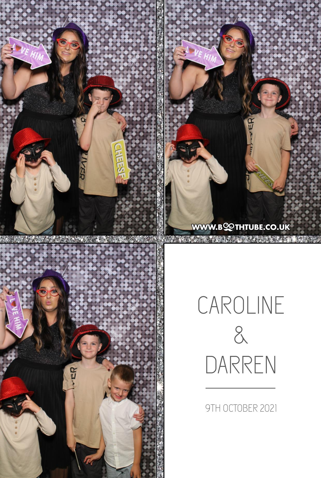 Caroline and Darren | View more photos from the event at gallery.boothtube.co.uk/u/BoothtubeLtd/Caroline-and-Darren