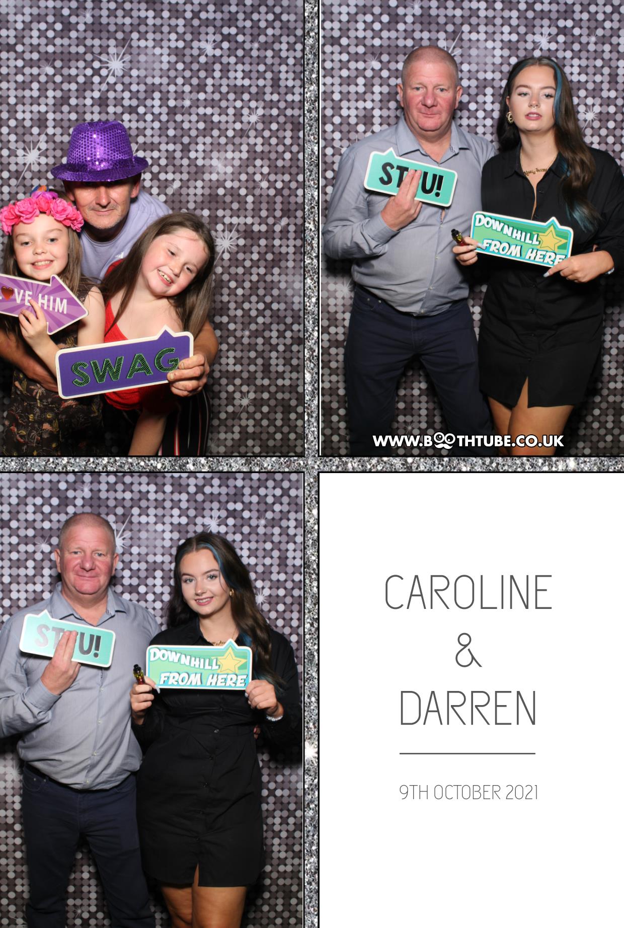 Caroline and Darren | View more photos from the event at gallery.boothtube.co.uk/u/BoothtubeLtd/Caroline-and-Darren