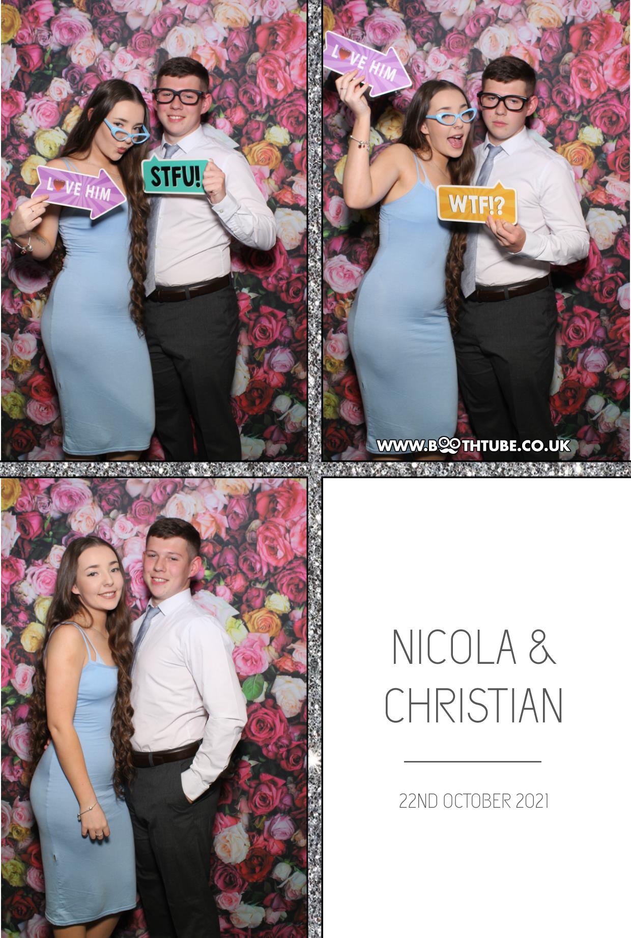 Nicola and Christian | View more photos from the event at gallery.boothtube.co.uk/u/BoothtubeLtd/Nicola-and-Christian