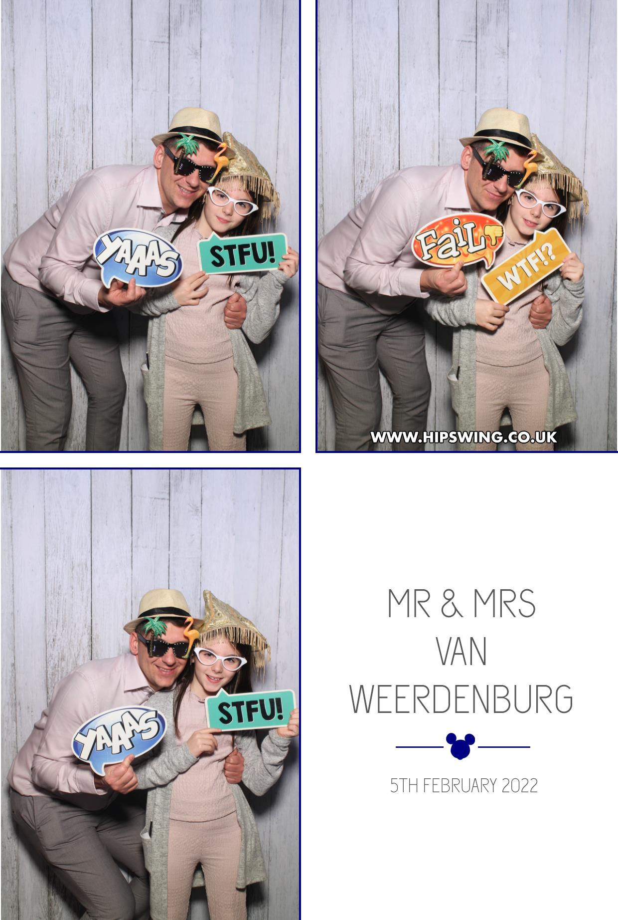 Mr & Mrs Weerdenburg | View more photos from the event at gallery.boothtube.co.uk/u/BoothtubeLtd/Mr-Mrs-Weerdenburg
