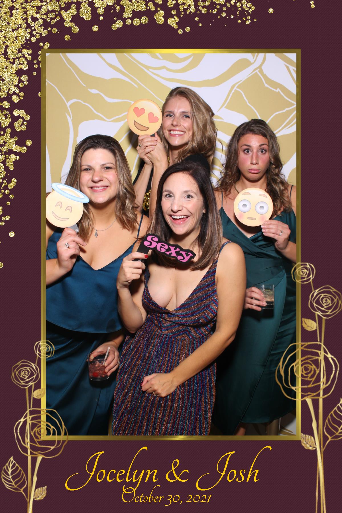 Jocelyn & Josh Wedding | View more photos from the event at gallery.cherishthemomentspb.com/u/CherishTheMomentsPhotoBooth/Jocelyn-Josh-Wedding