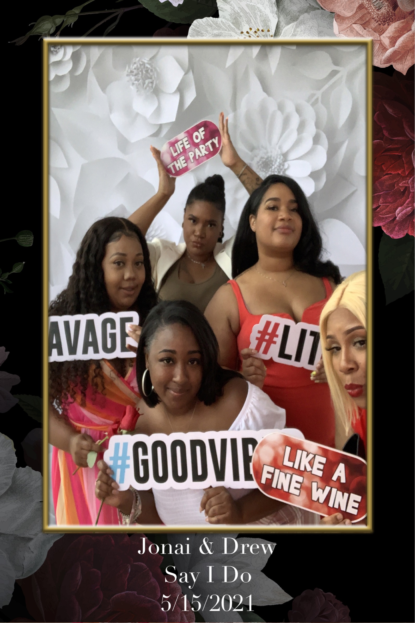 Jonai and Drew Wedding | View more photos from the event at gallery.cherishthemomentspb.com/u/CherishTheMomentsPhotoBooth/Jonai-and-Drew-Wedding