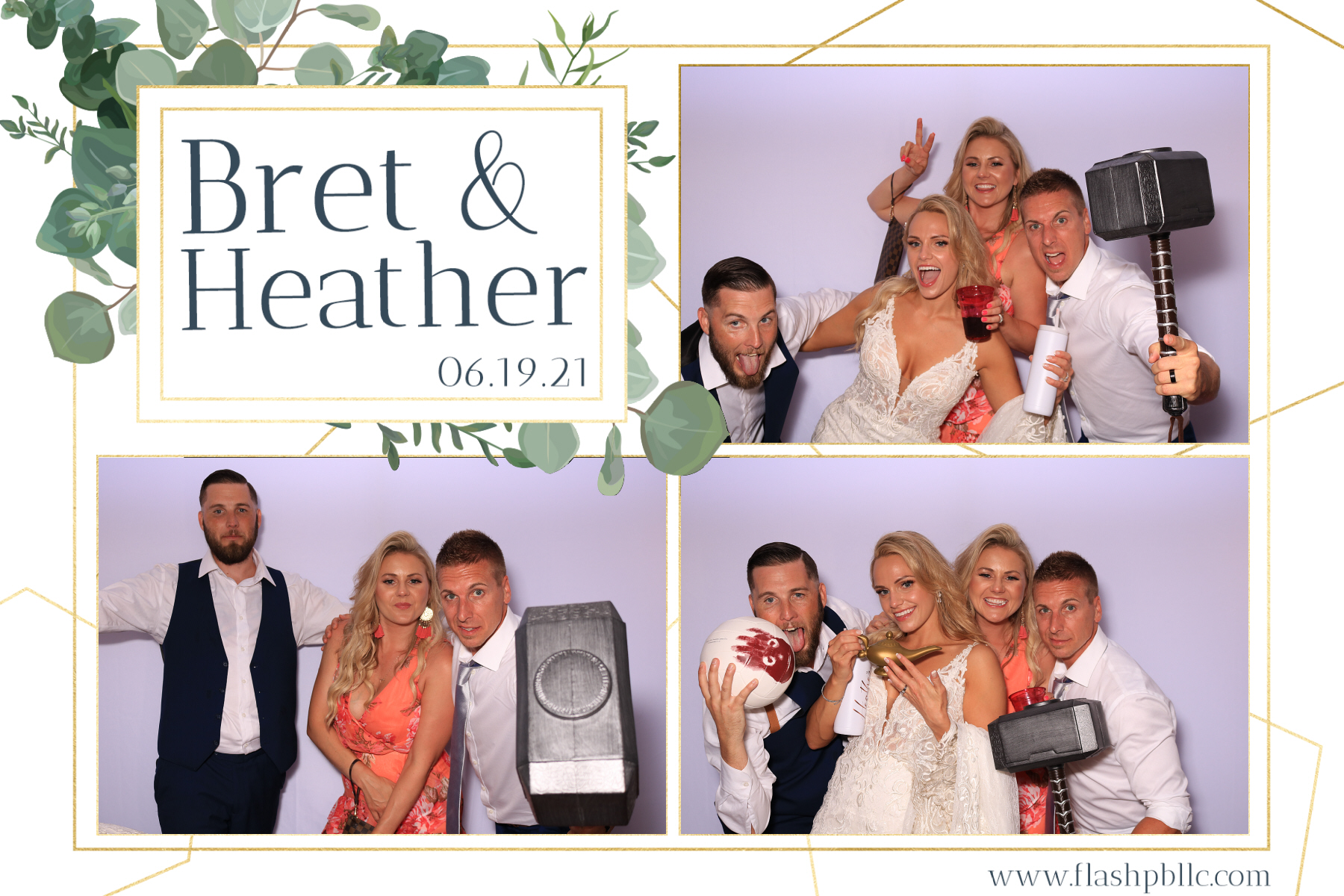 Bret & Heather Bennett | View more photos from the event at v1.boothgallery.com/u/Flash-Photo-Booths/Bret-Heather-Bennett